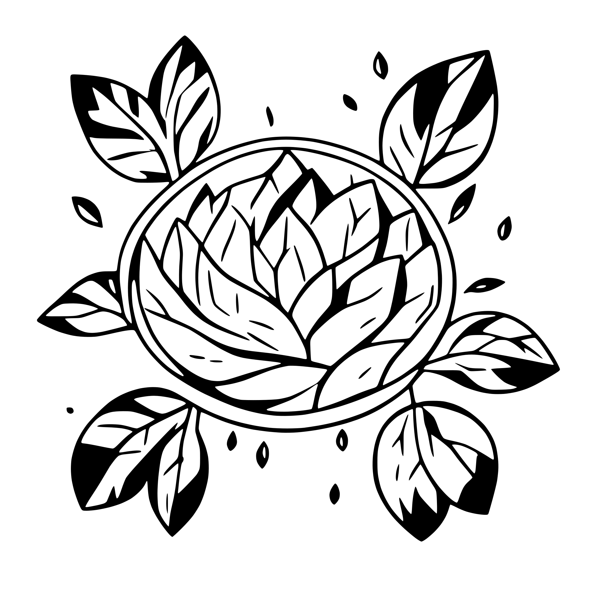 AI-generated SVG of a mandala