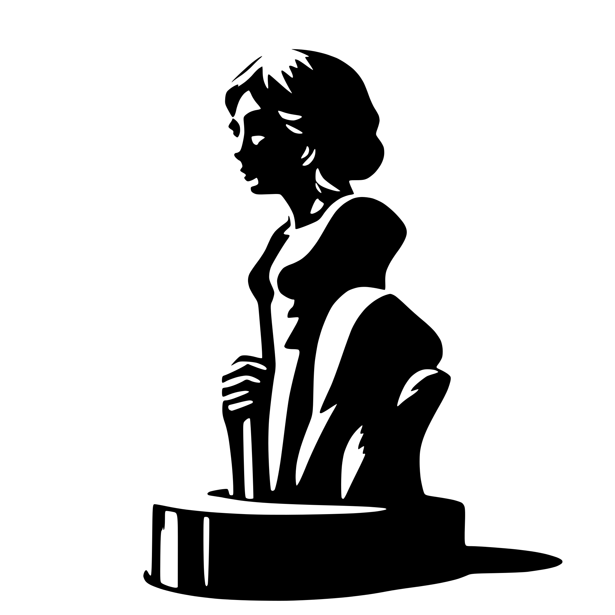 AI-generated SVG of a SILHOUETTE SCULPTURE CONTEMPORARY ART