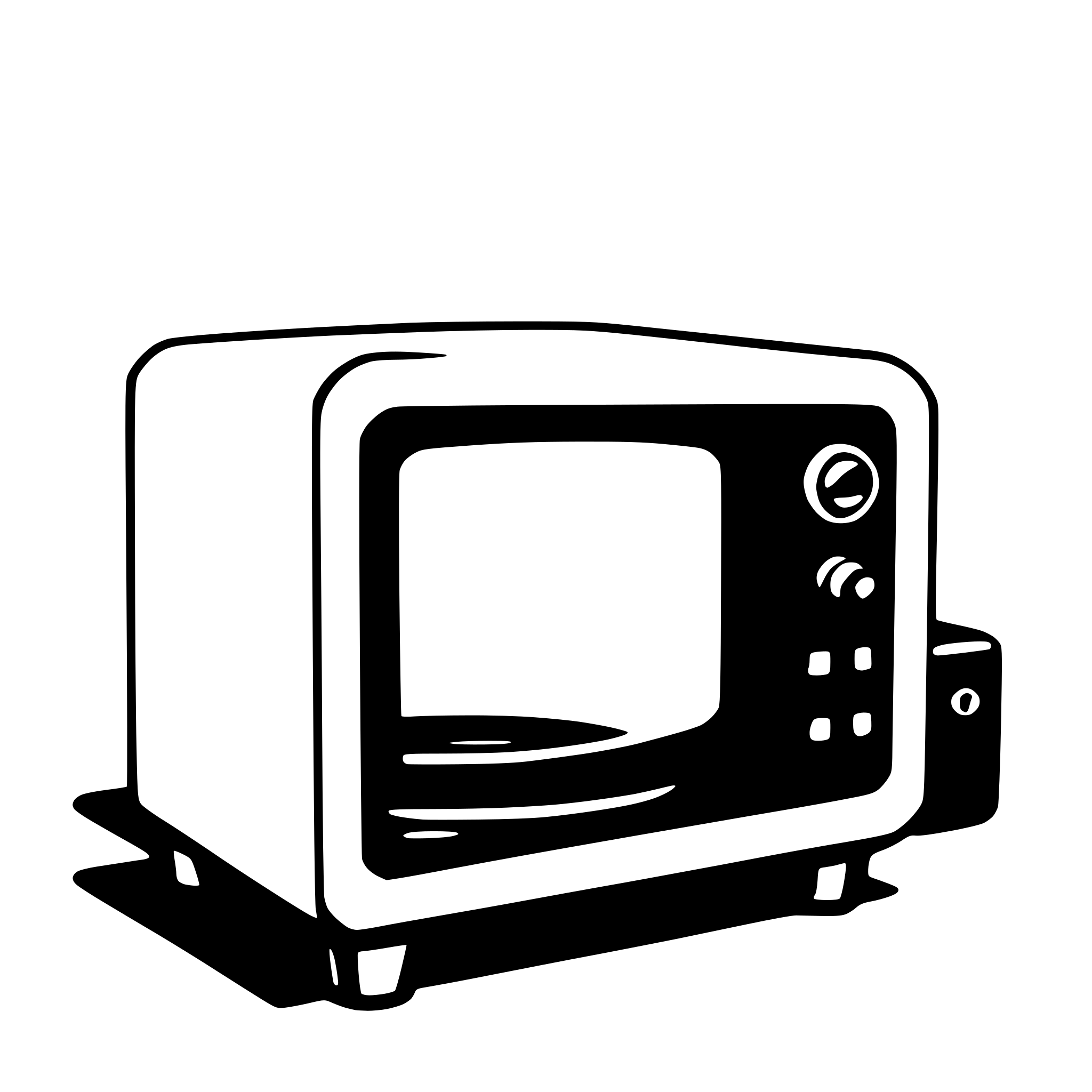 AI-generated SVG of a microwave