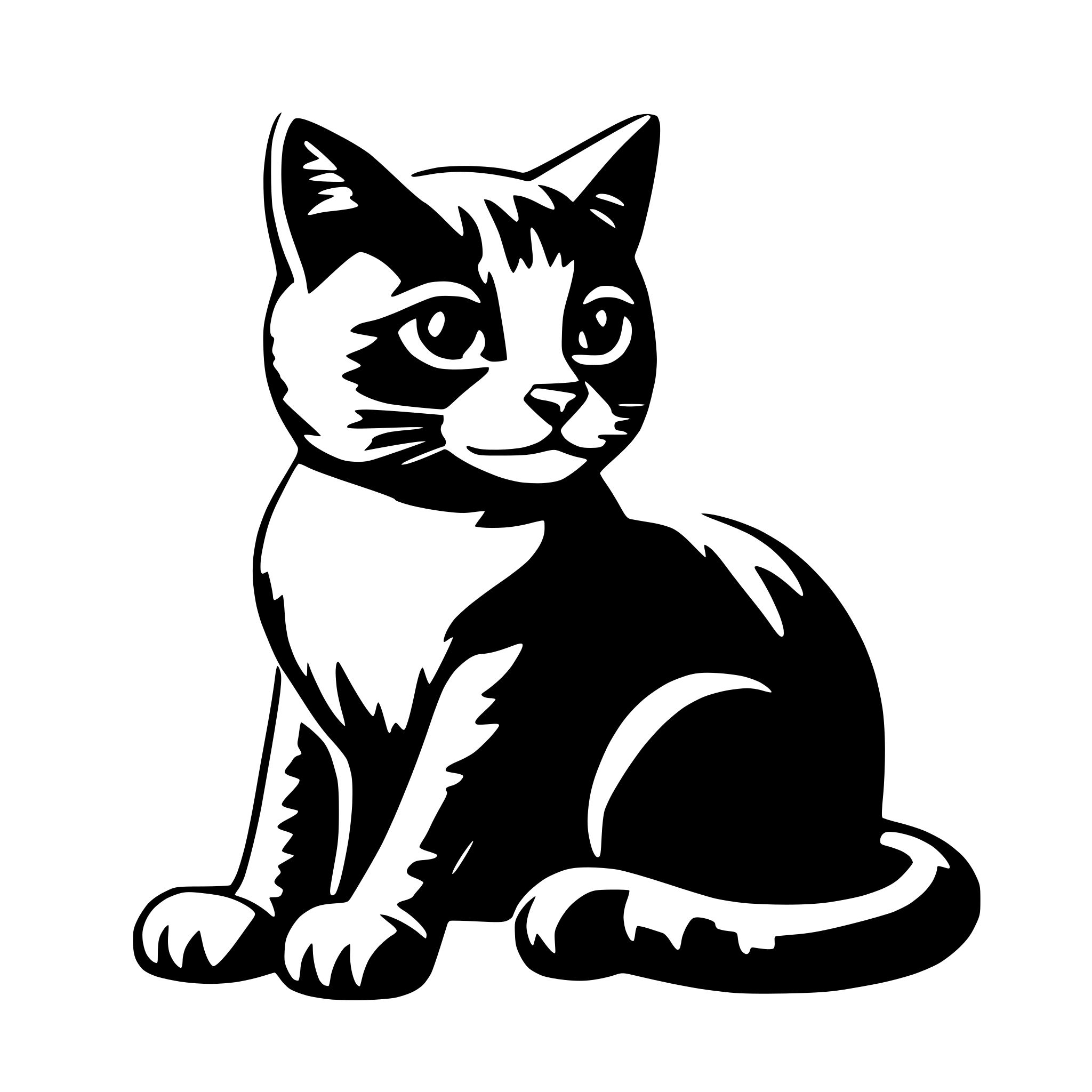 AI-generated SVG of a Cat