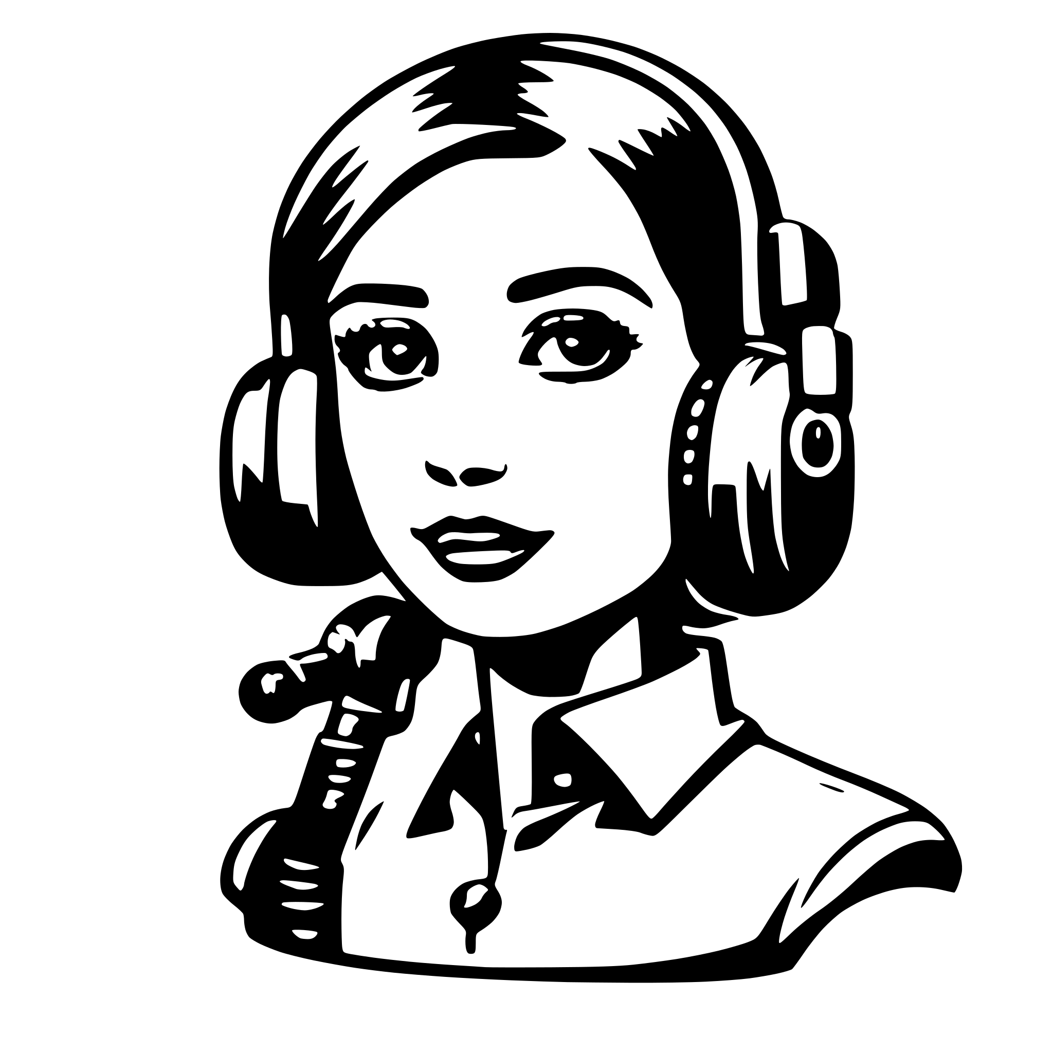 AI-generated SVG of 'Assistant Voice AI'
