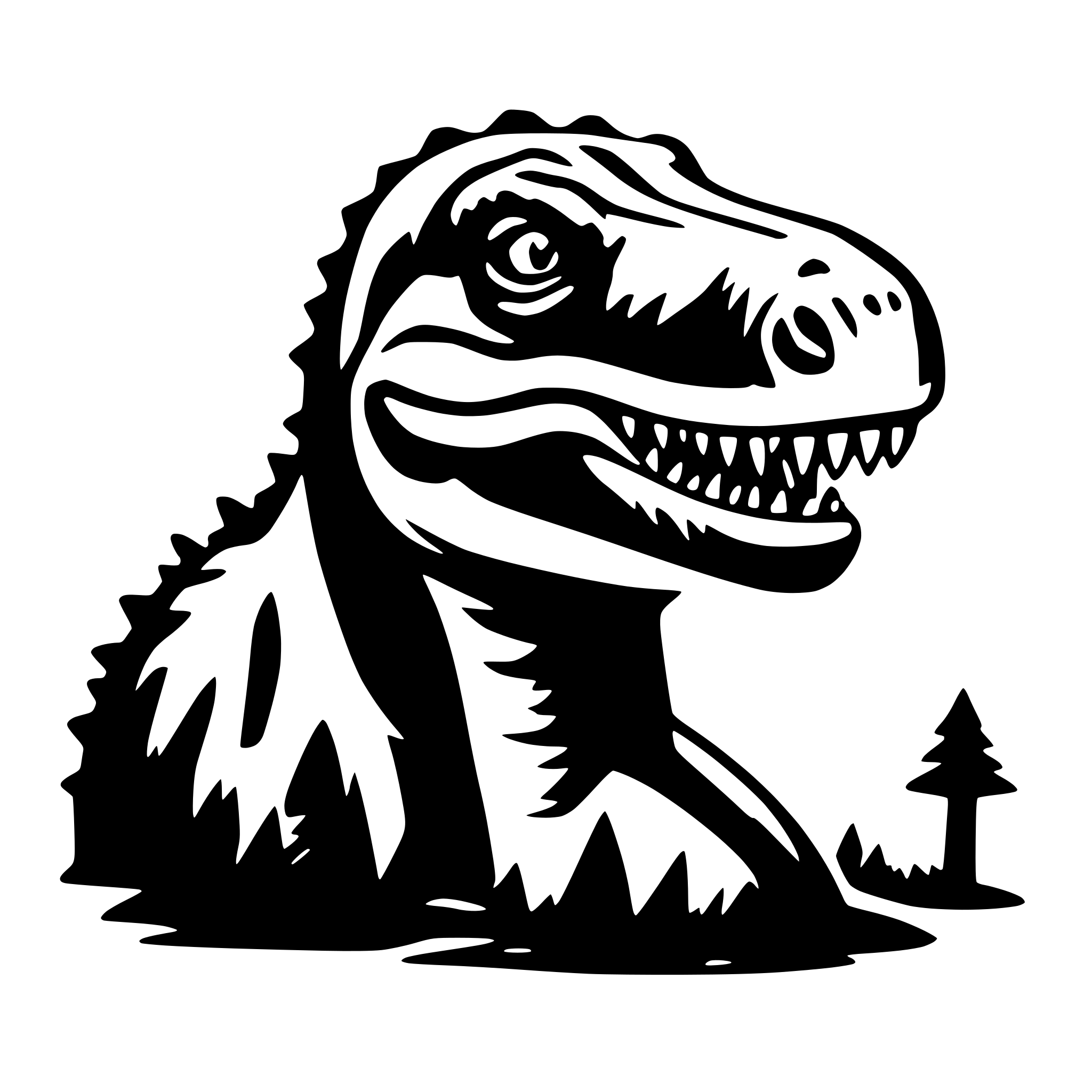 AI-generated SVG of a dinosaurier