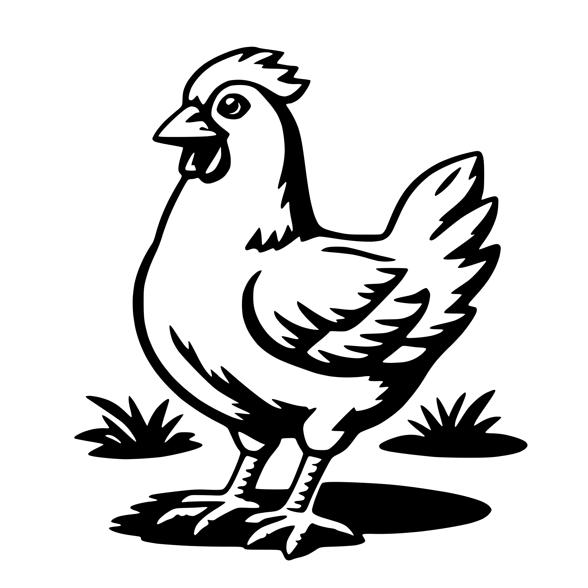 AI-generated SVG of a chicken