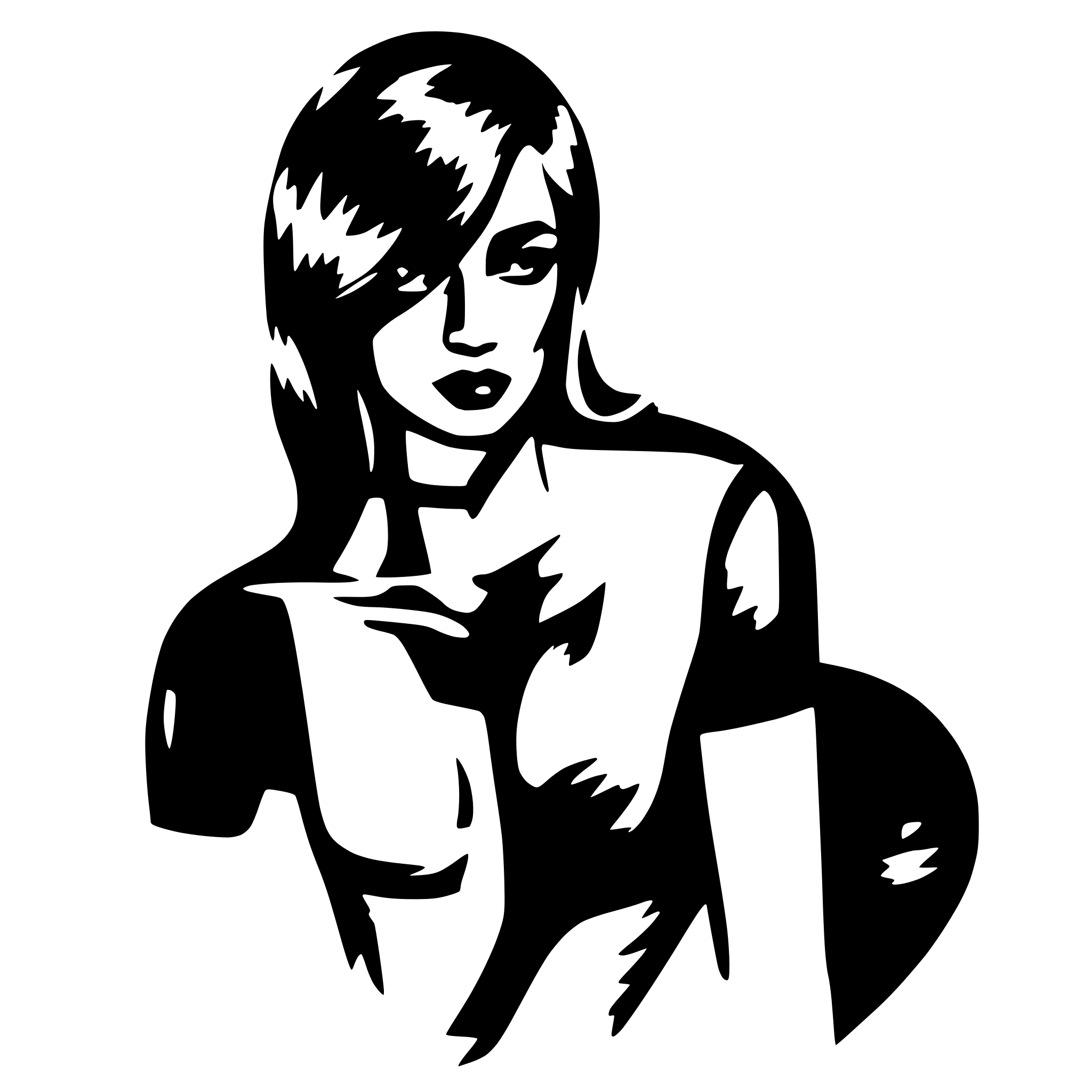 AI-generated SVG of 'sexy'