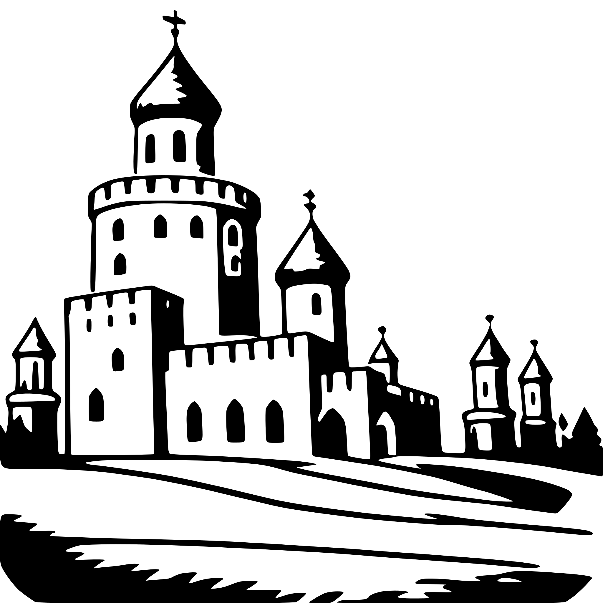AI-generated SVG of 'kremlin'