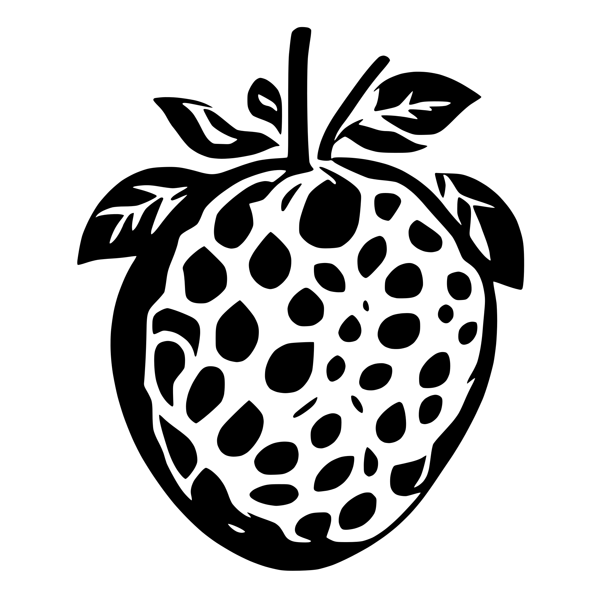 AI-generated SVG of a one strawberry graphic