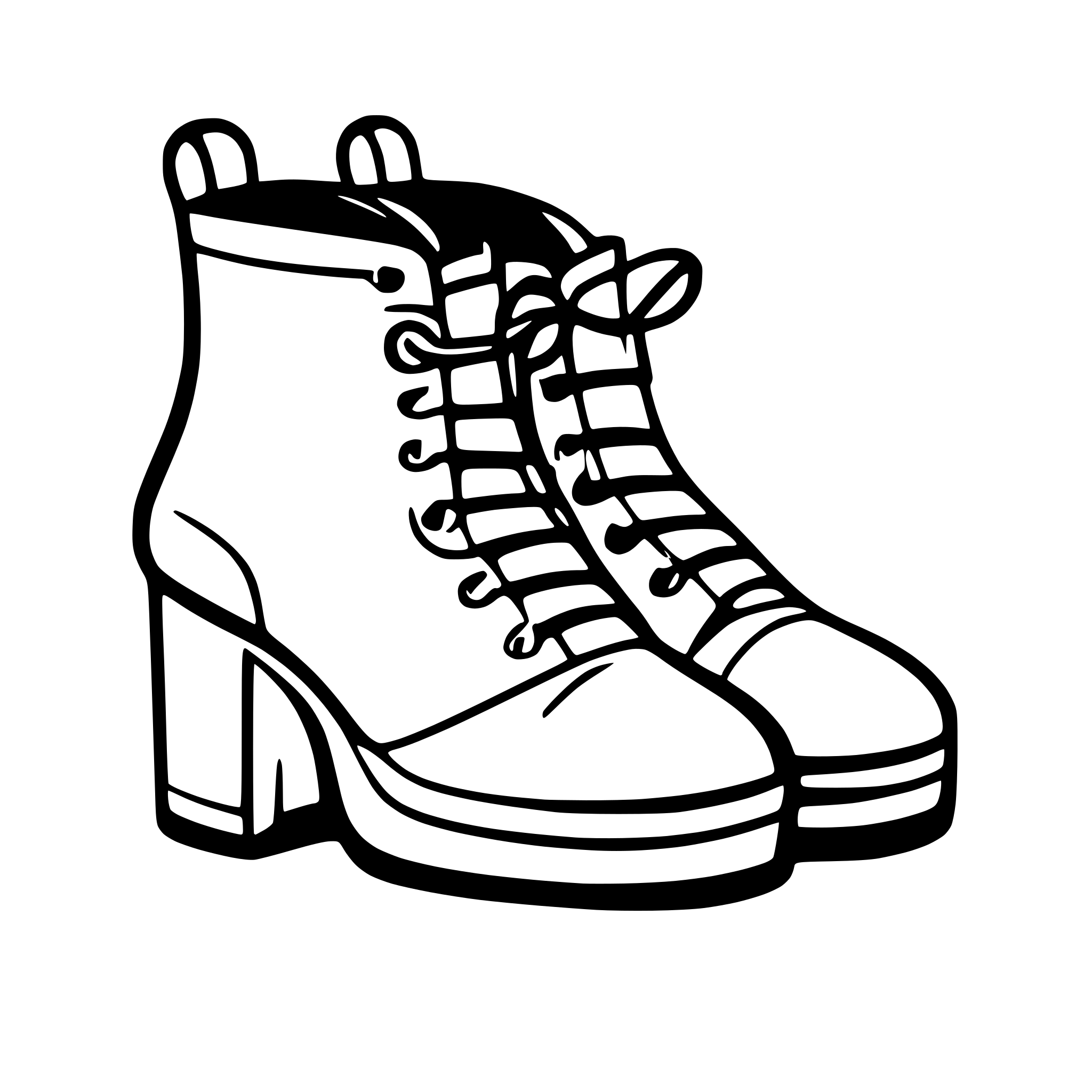 AI-generated SVG of a medieval shoes