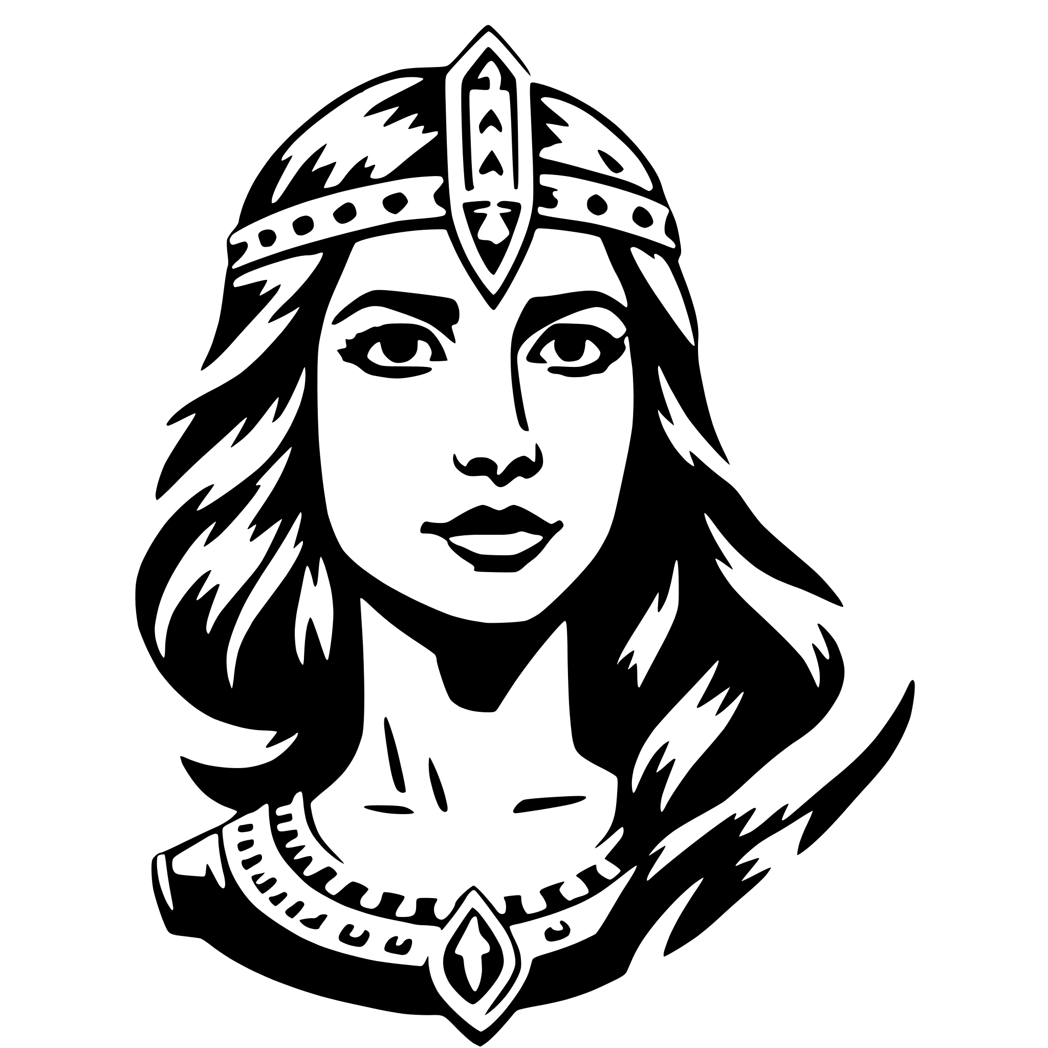 AI-generated SVG of 'ishtar'