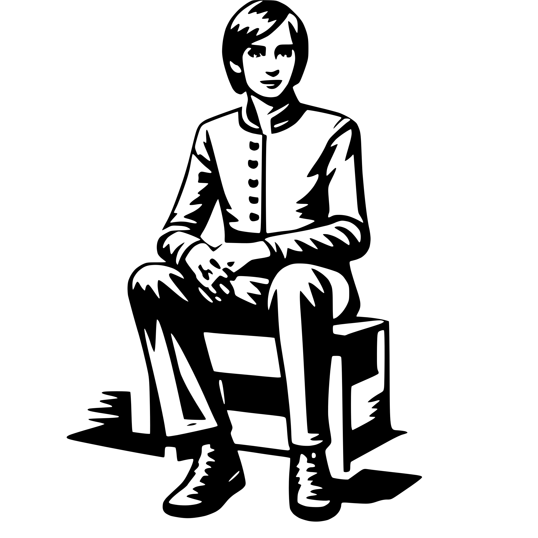 AI-generated SVG of 'person'