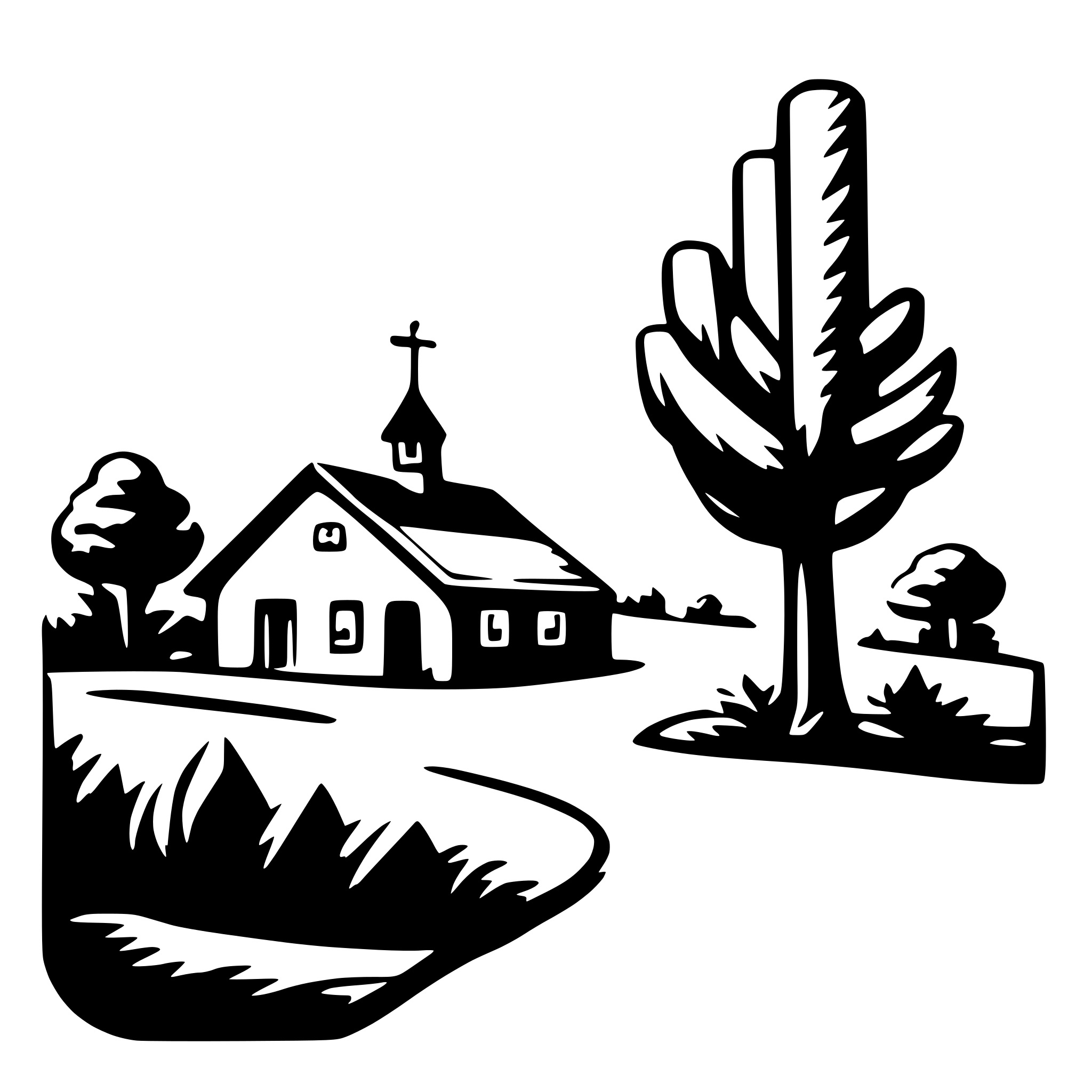 AI-generated SVG of a country