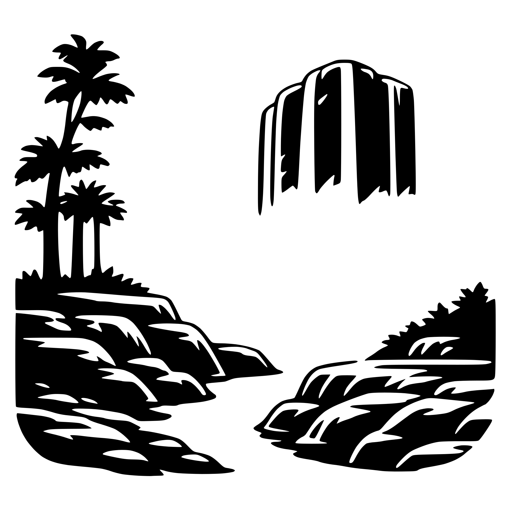 AI-generated SVG of 'waterfall mist'