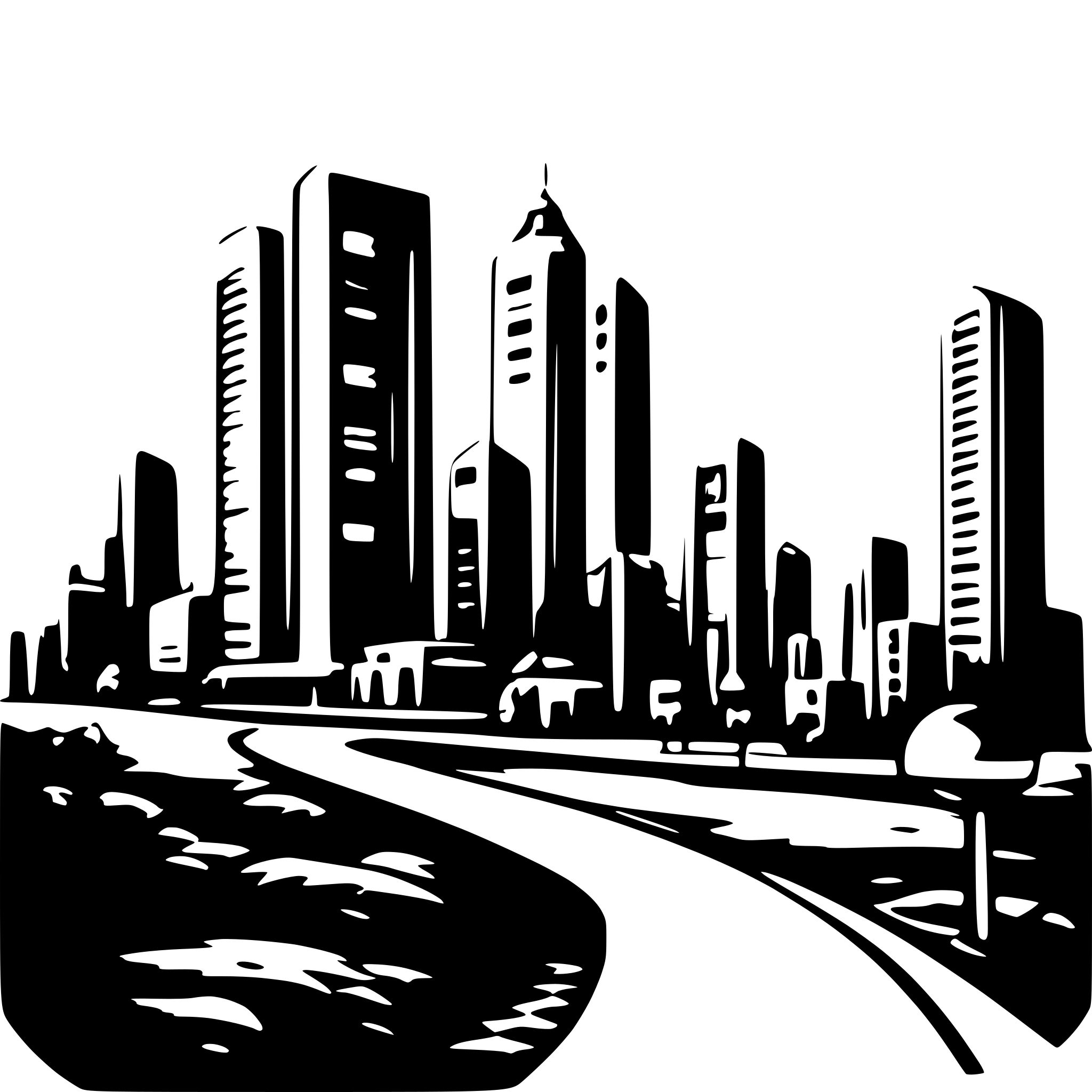 AI-generated SVG of 'futuristic city'