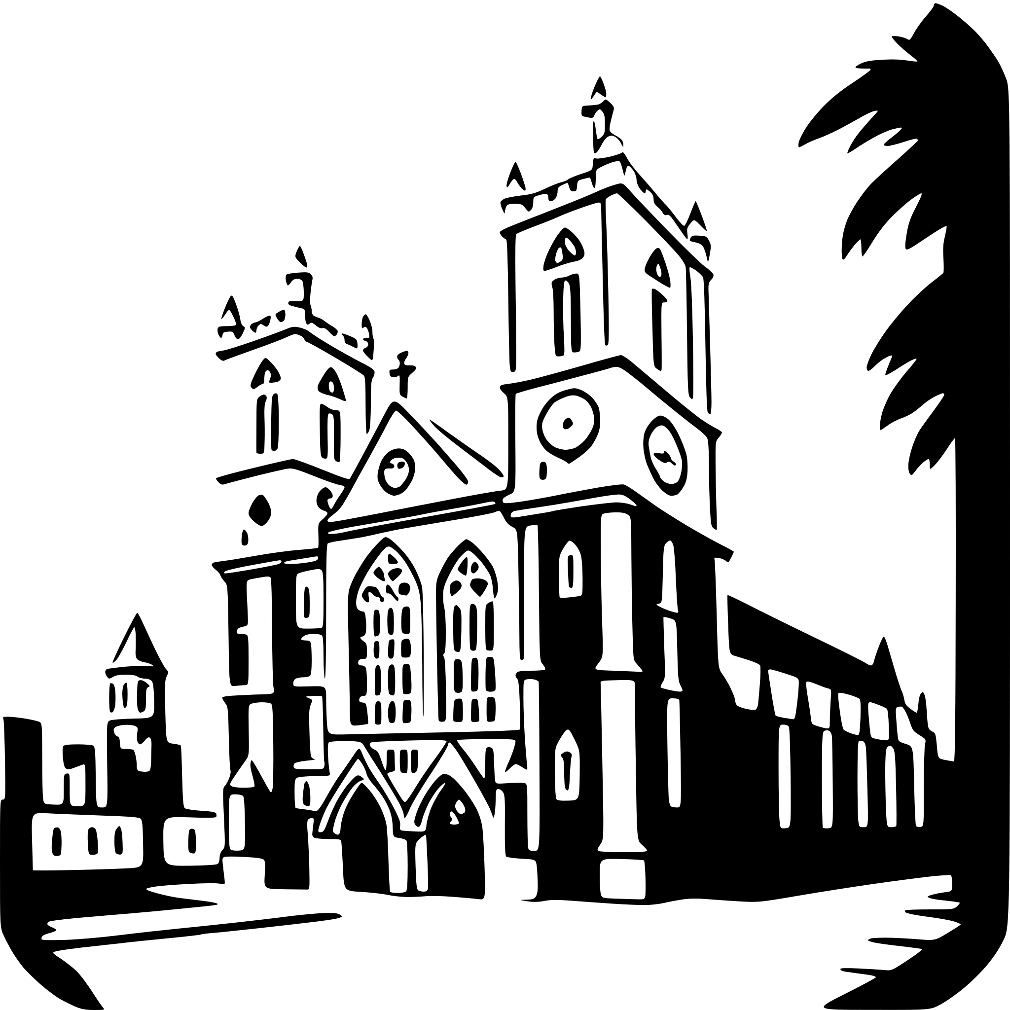 AI-generated SVG of 'westminster abbey'