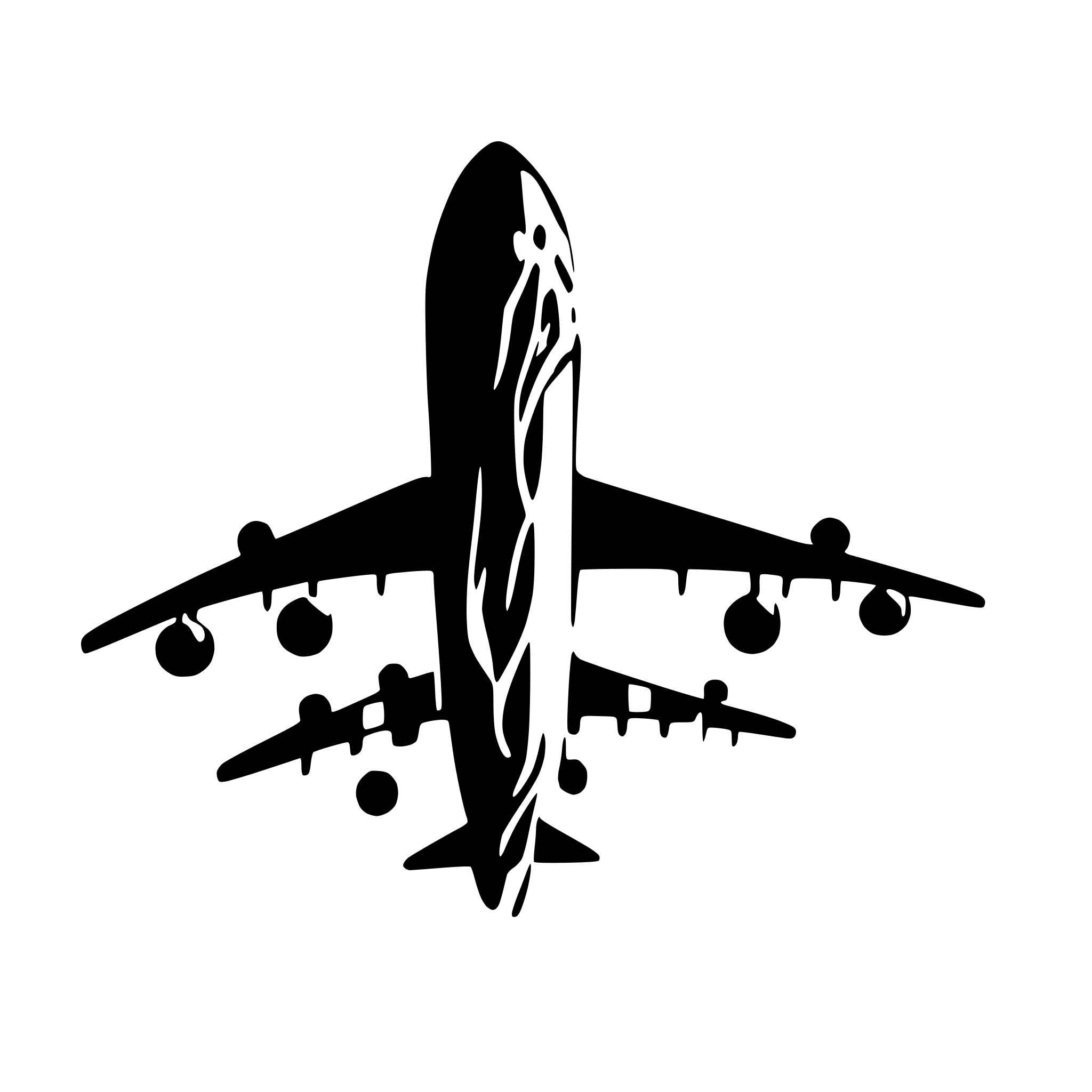 AI-generated SVG of a airbus a380