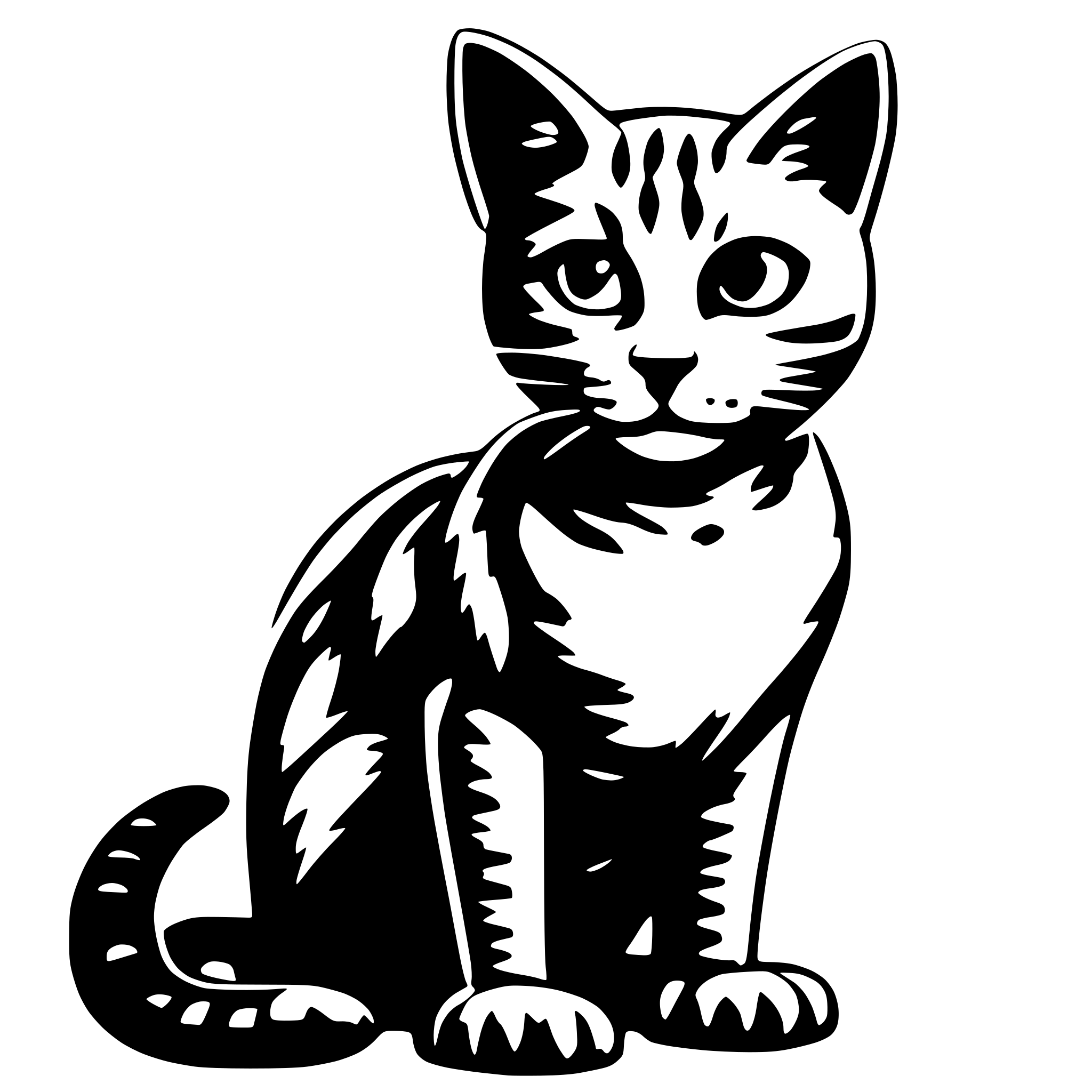 AI-generated SVG of 'cat scifi'
