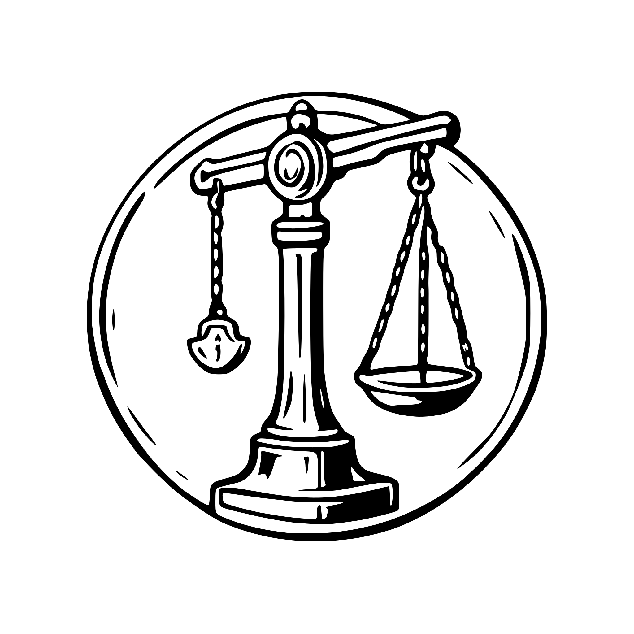 AI-generated SVG of 'antique scale, auction house'