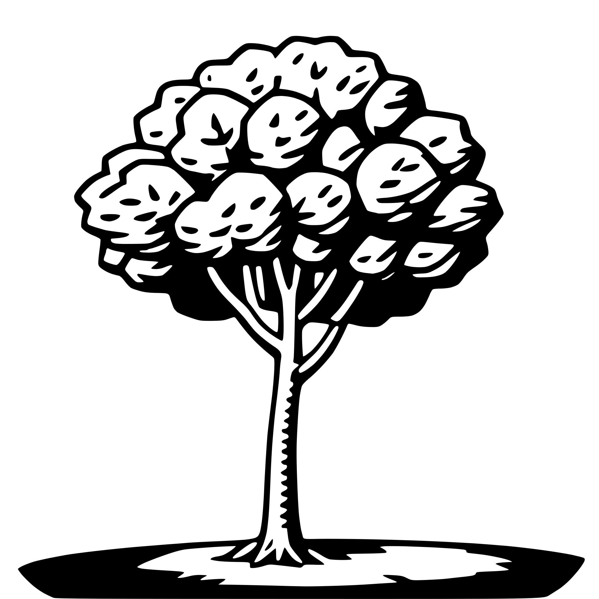 AI-generated SVG of a lime tree