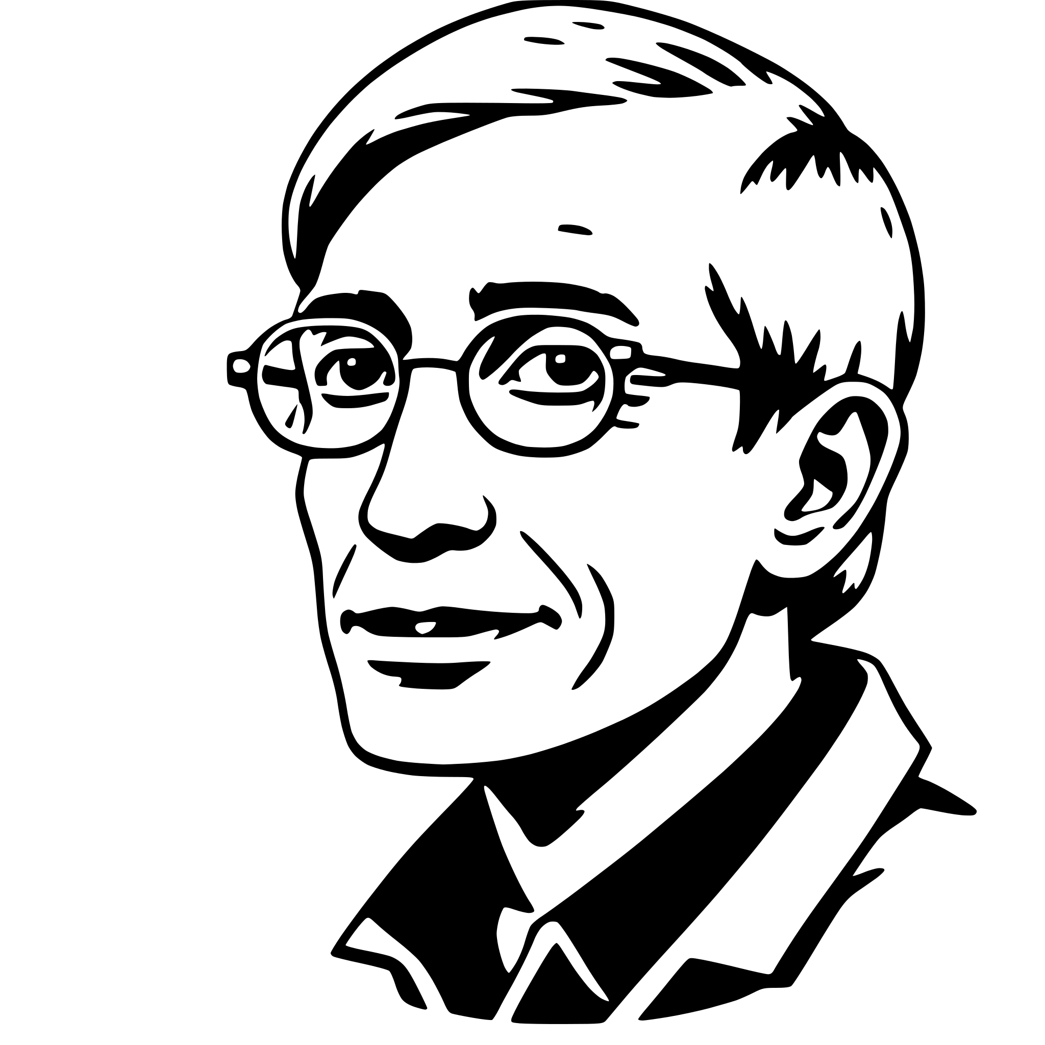 AI-generated SVG of 'stephen hawking'