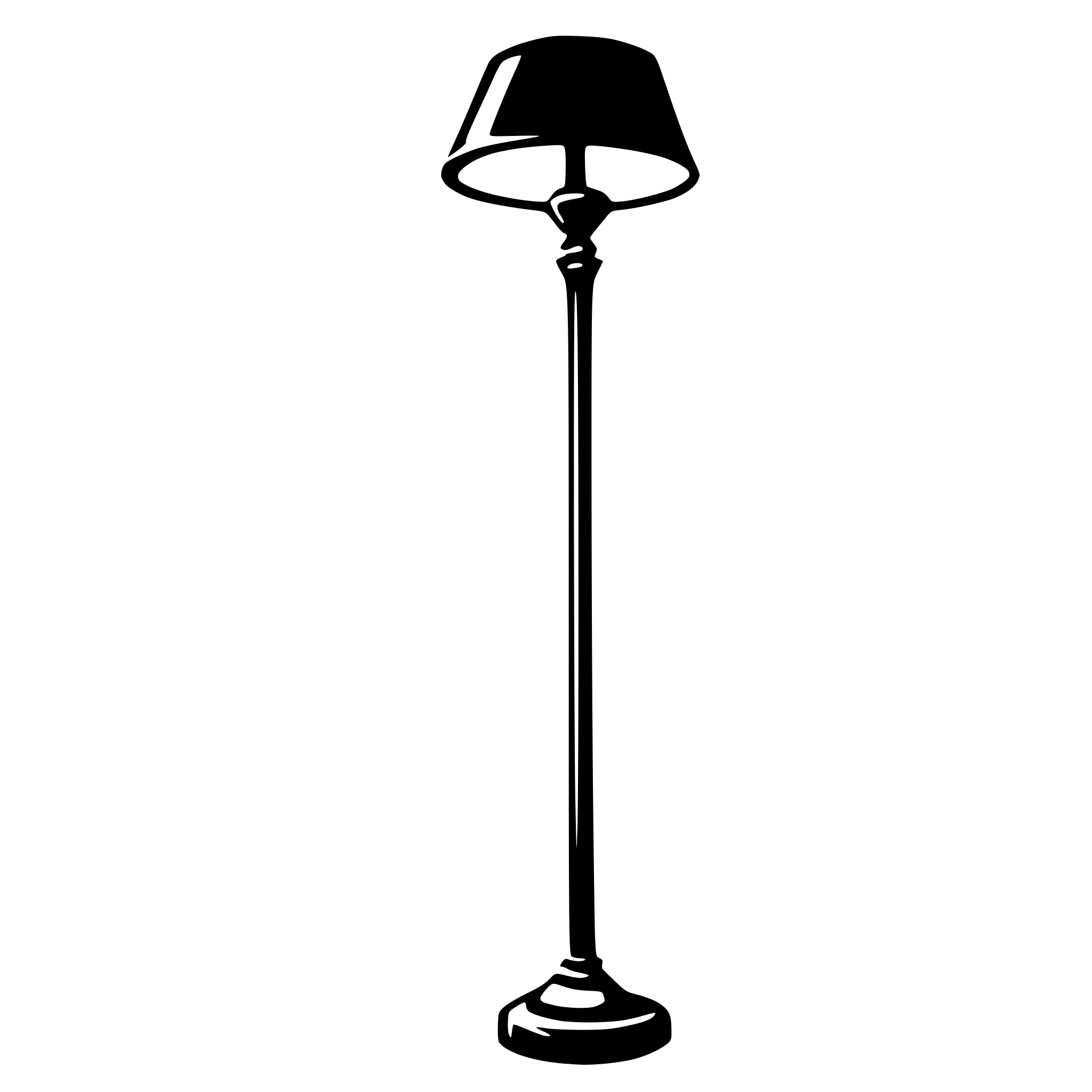 AI-generated SVG of 'a floor lamp'