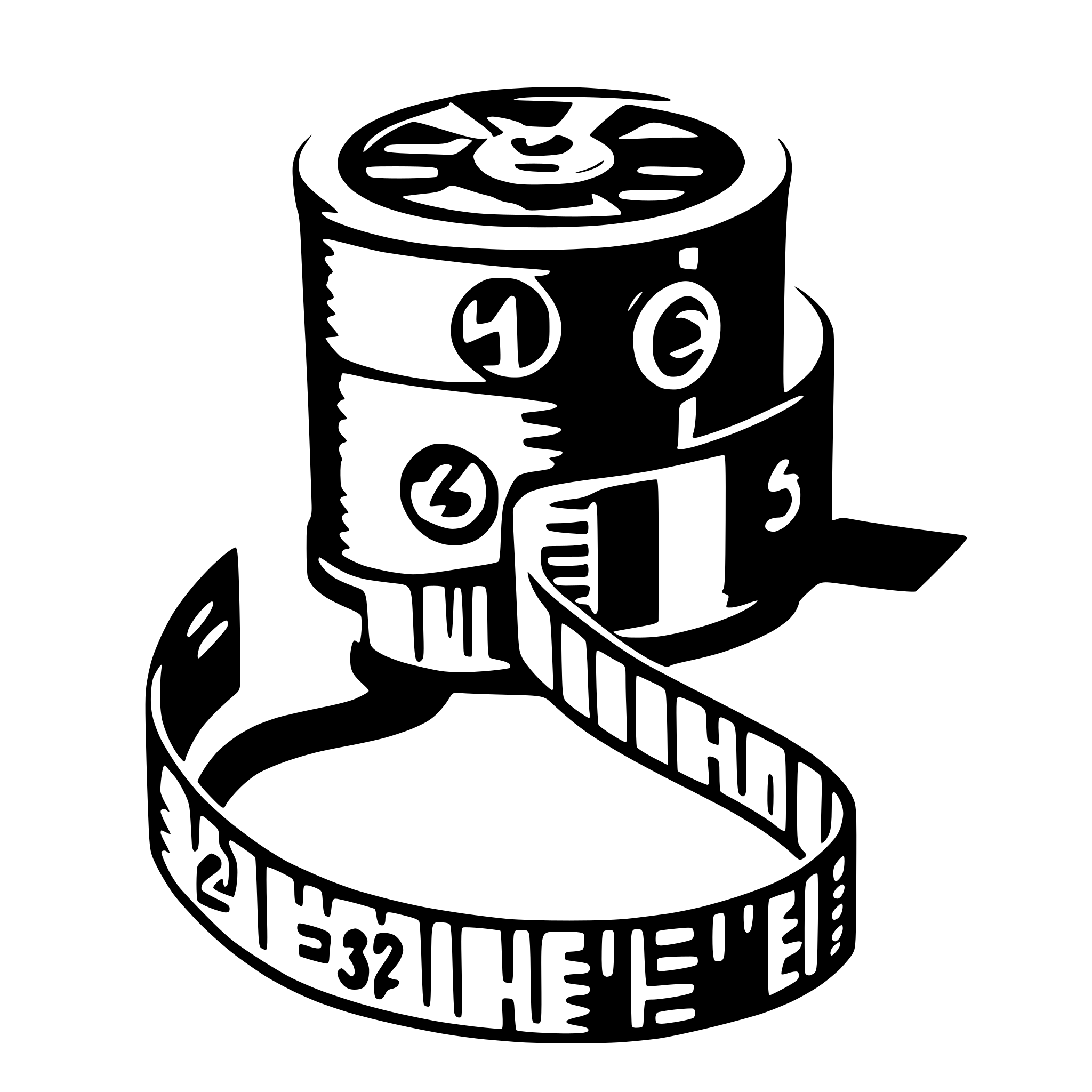 AI-generated SVG of 'measuring tape'