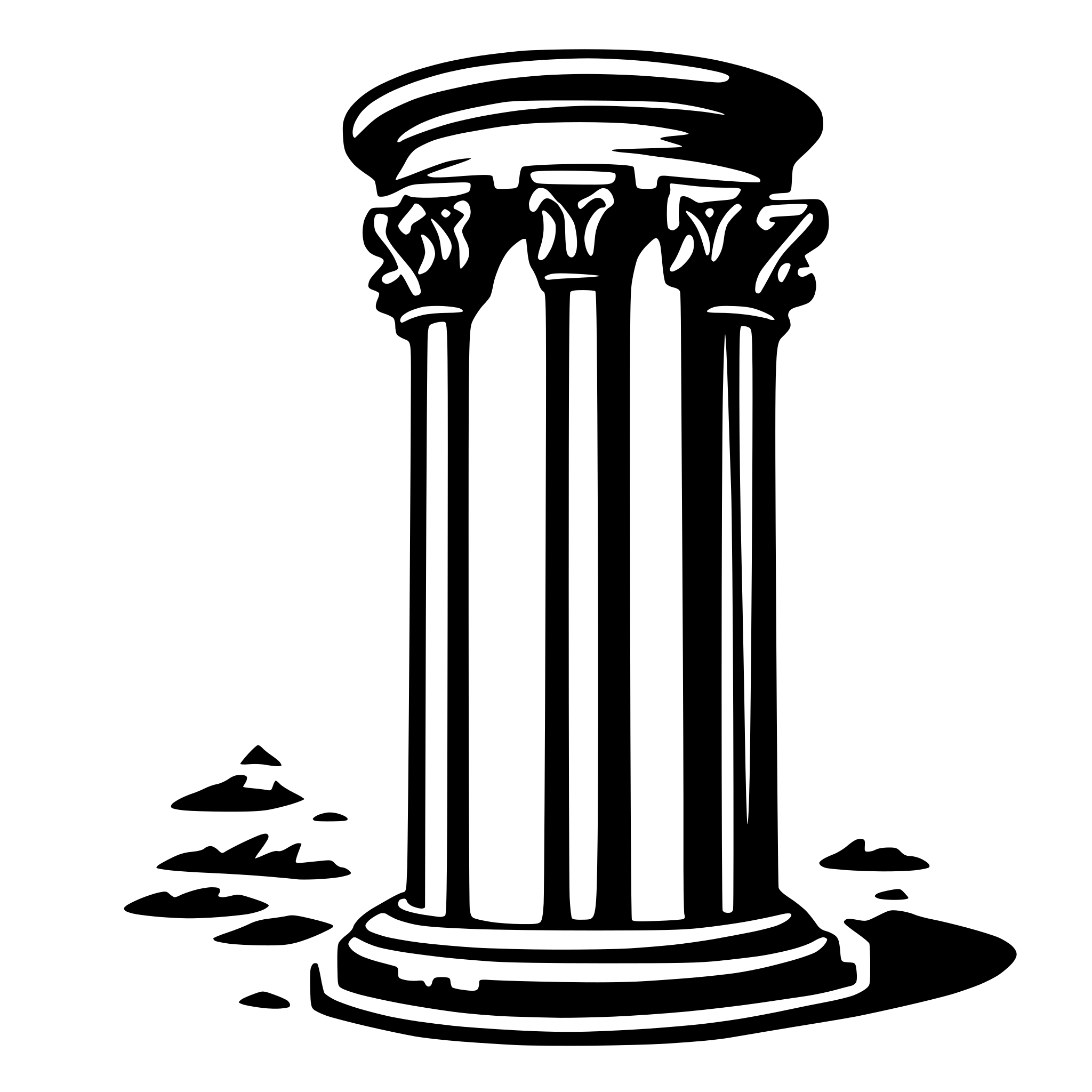AI-generated SVG of 'roman column'