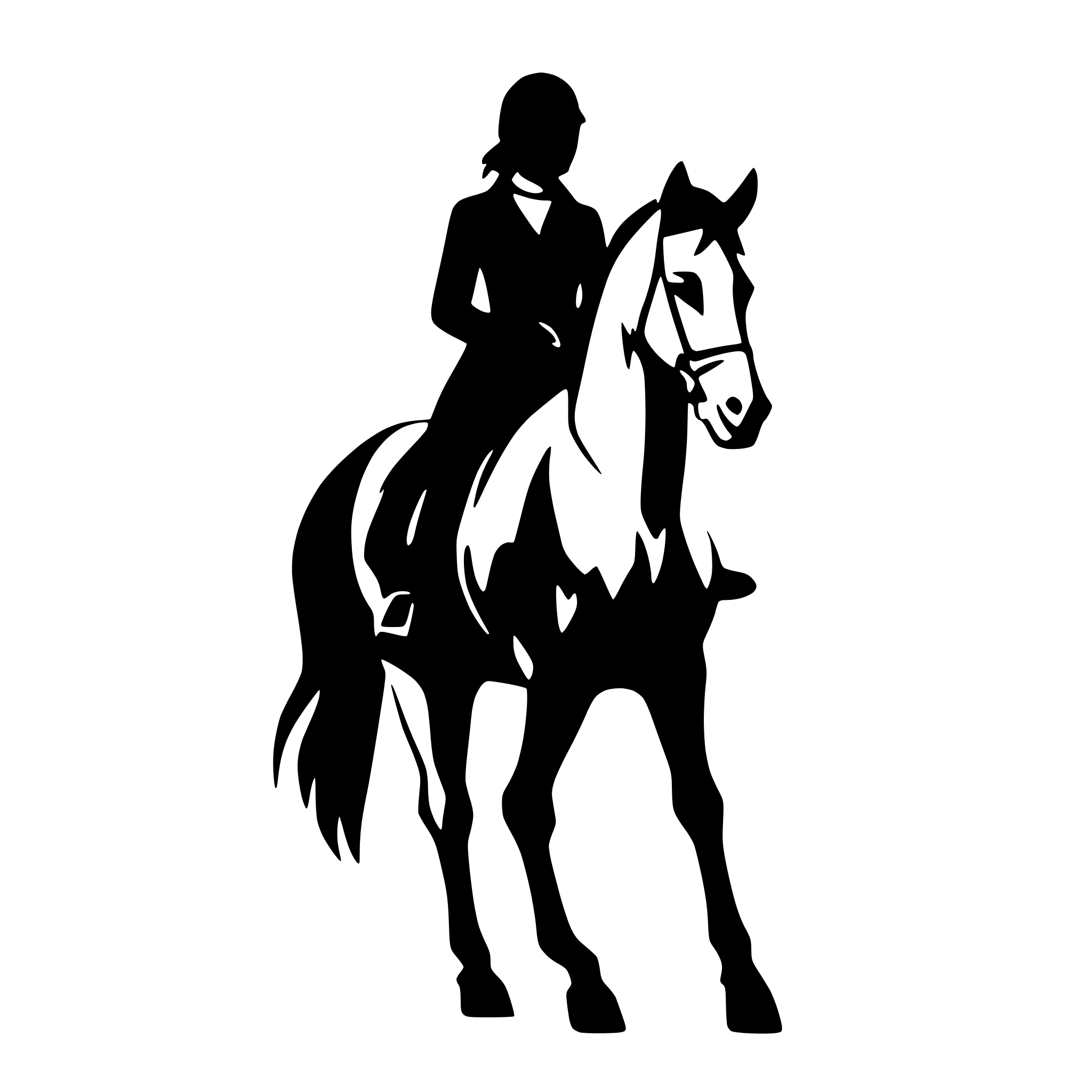 AI-generated SVG of a create a vector image with not too many details, monocrom.elegant horse dressage