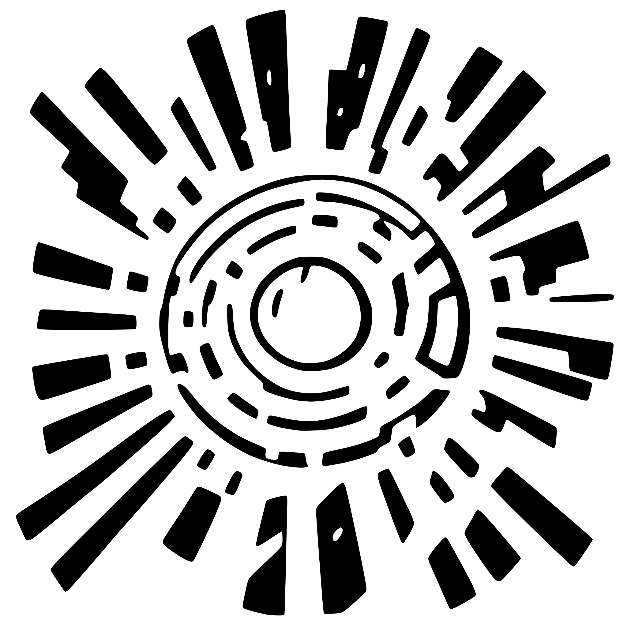AI-generated SVG of a accelerated sparkles as a particle system with focus on the center