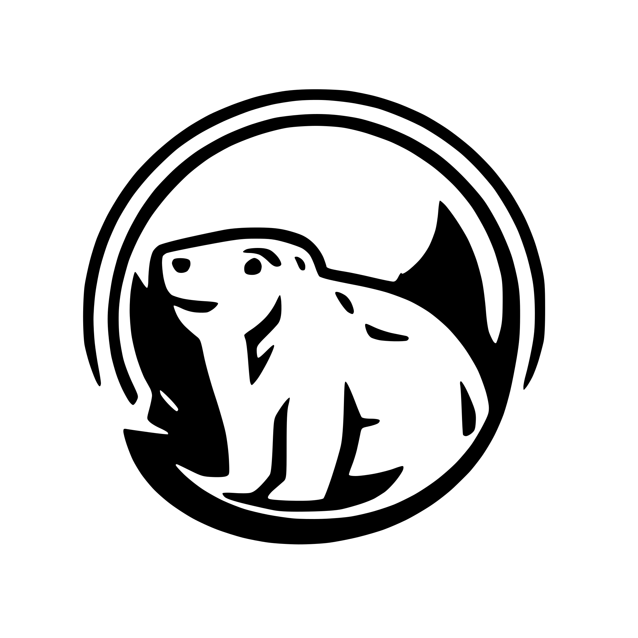 AI-generated SVG of 'polar bear logo PROJECt planner'
