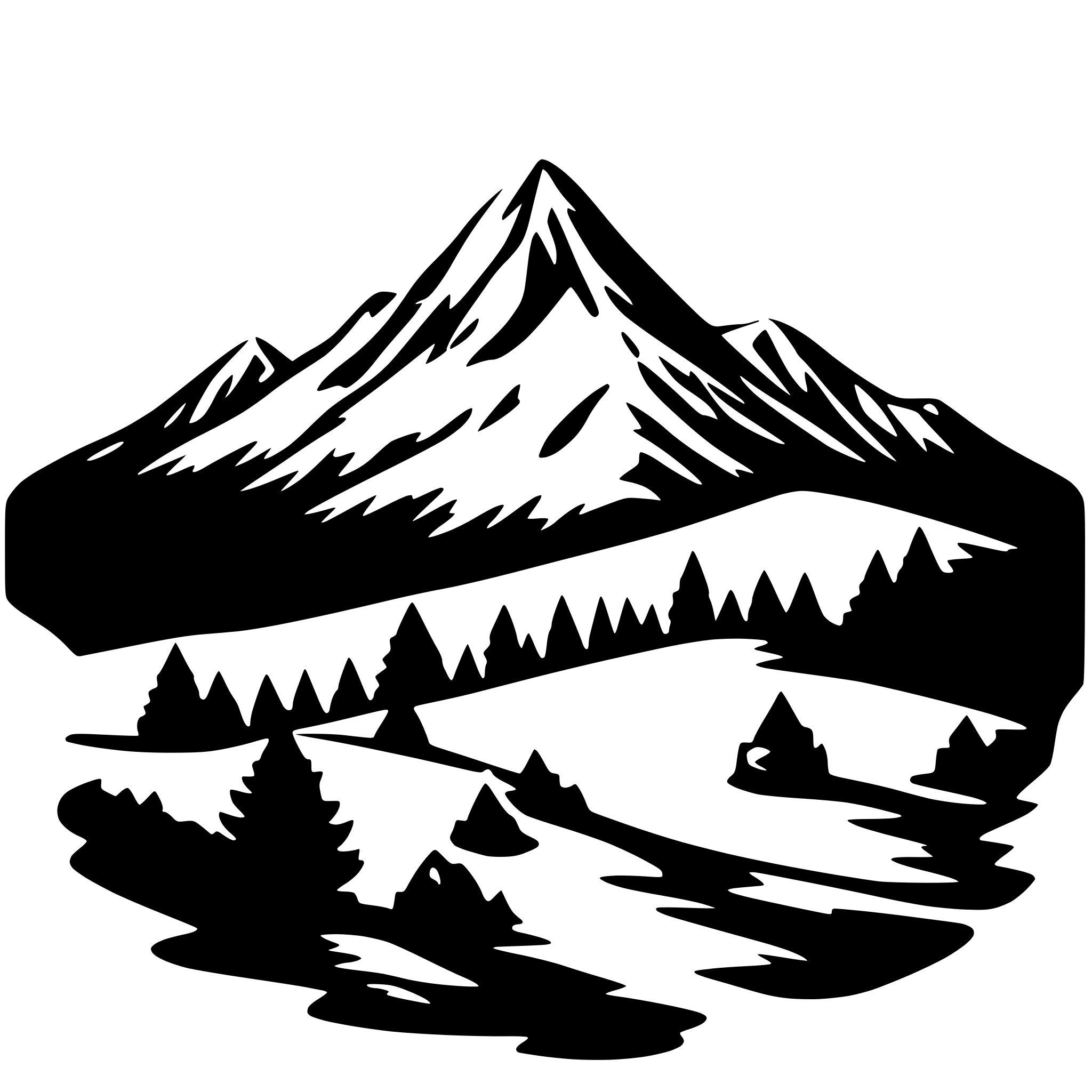 AI-generated SVG of 'mountain'