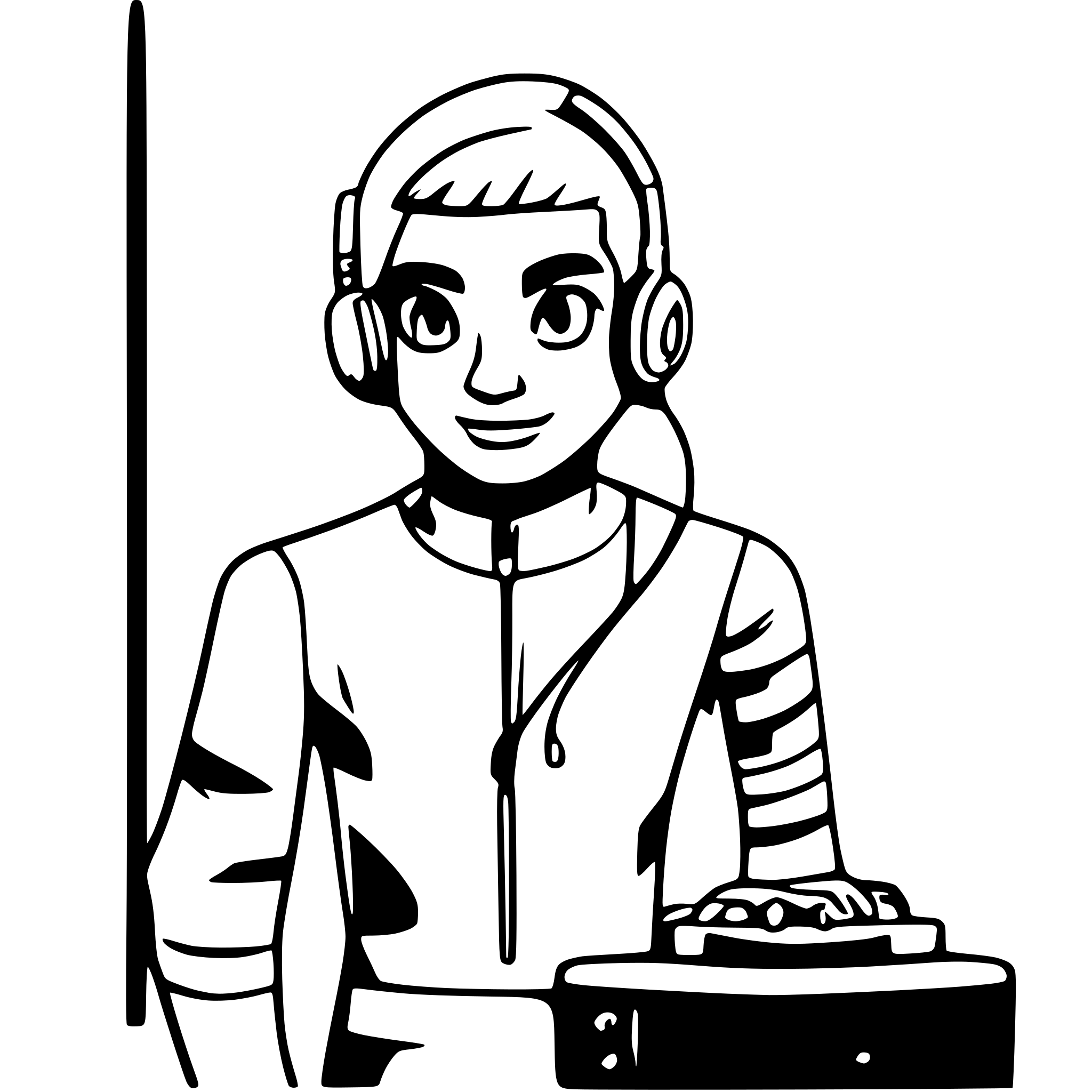 AI-generated SVG of a Cartoon man with wires