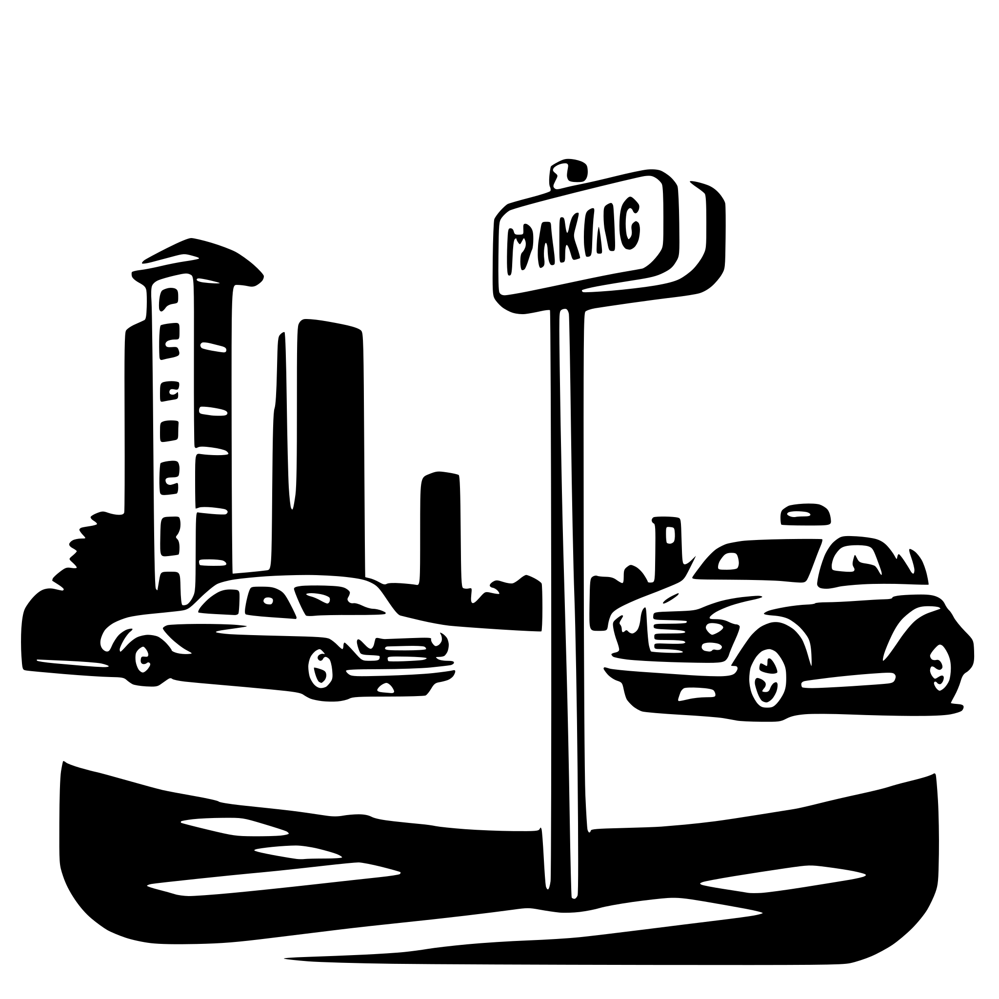 AI-generated SVG of a parking logo