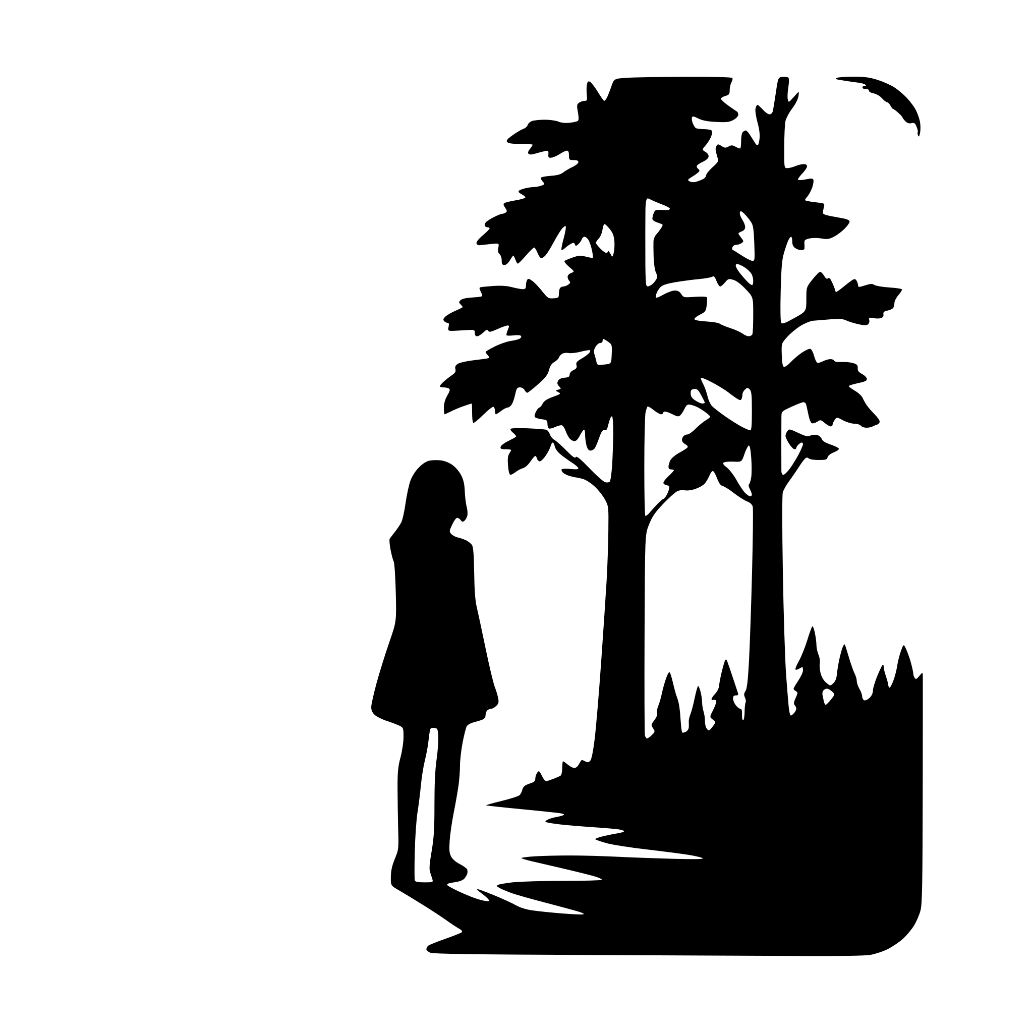 AI-generated SVG of a forest silhouette