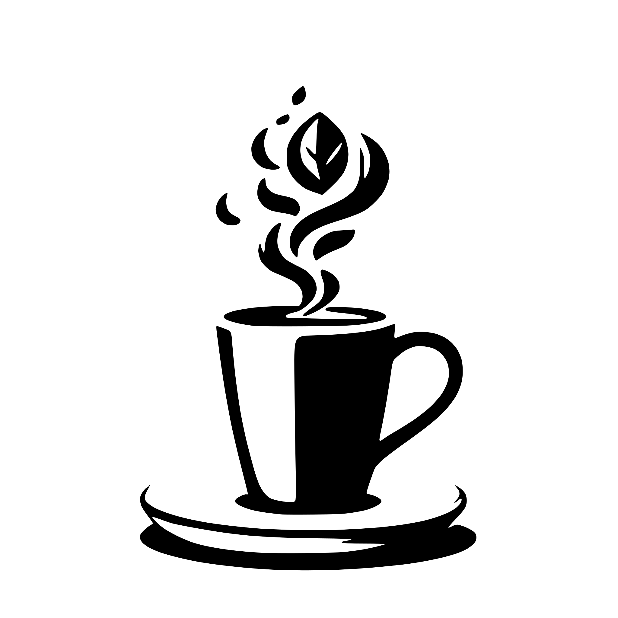 AI-generated SVG of a simple coffee cup rounded logo