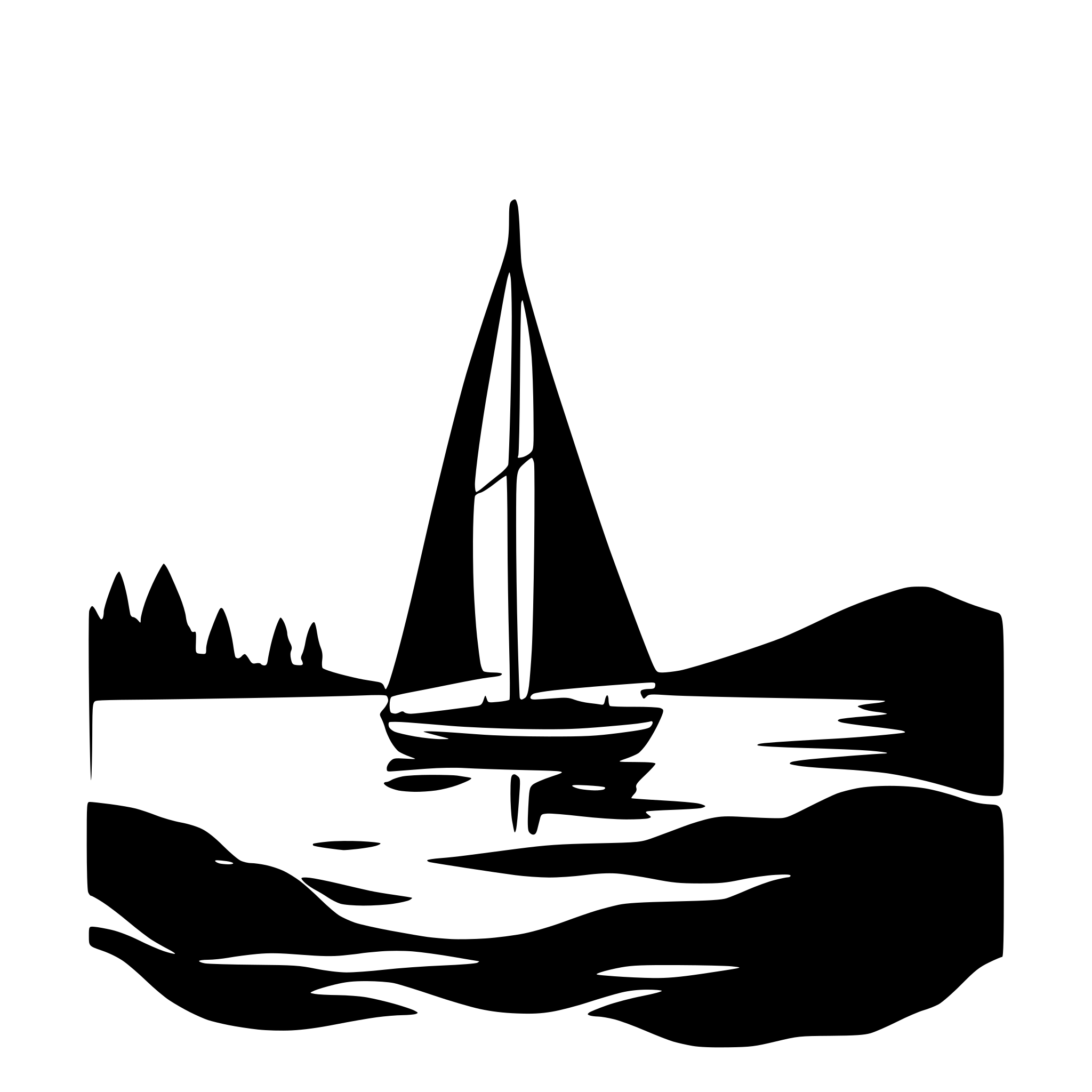 AI-generated SVG of a create a vector image with not too many details, monochrom, sea, big waves, sailboat
