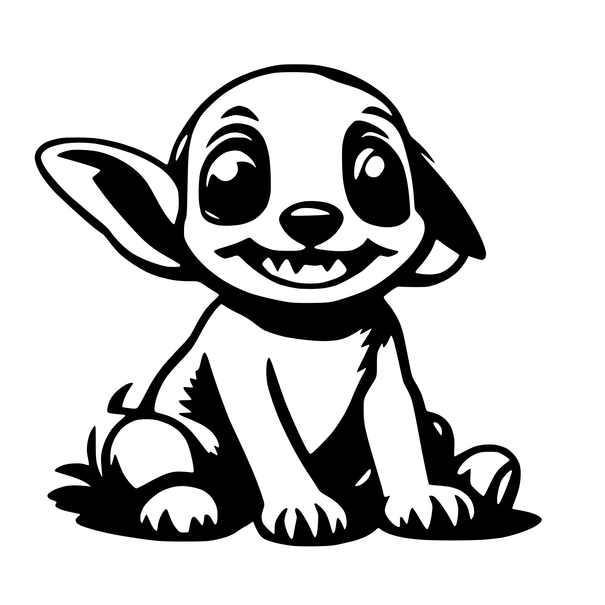 AI-generated SVG of 'stitch'