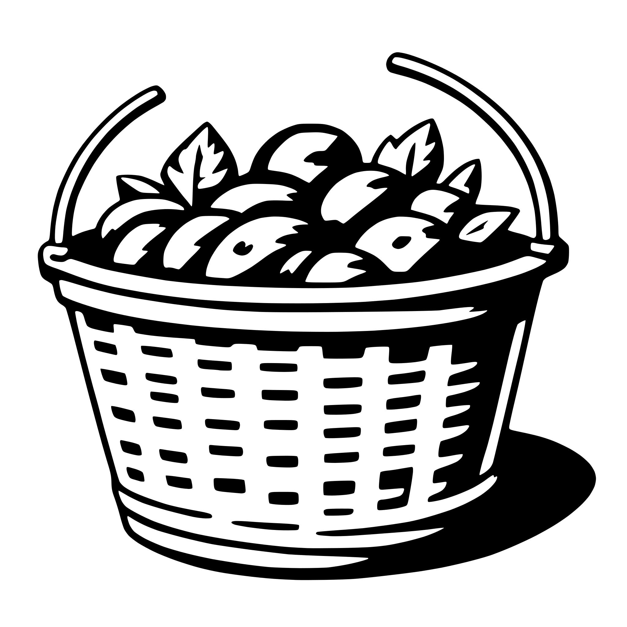 AI-generated SVG of a basket