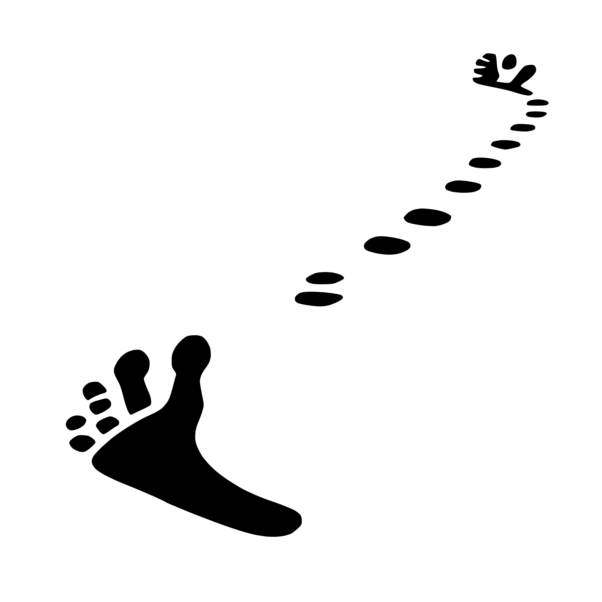 AI-generated SVG of 'couple's footprints in sand'
