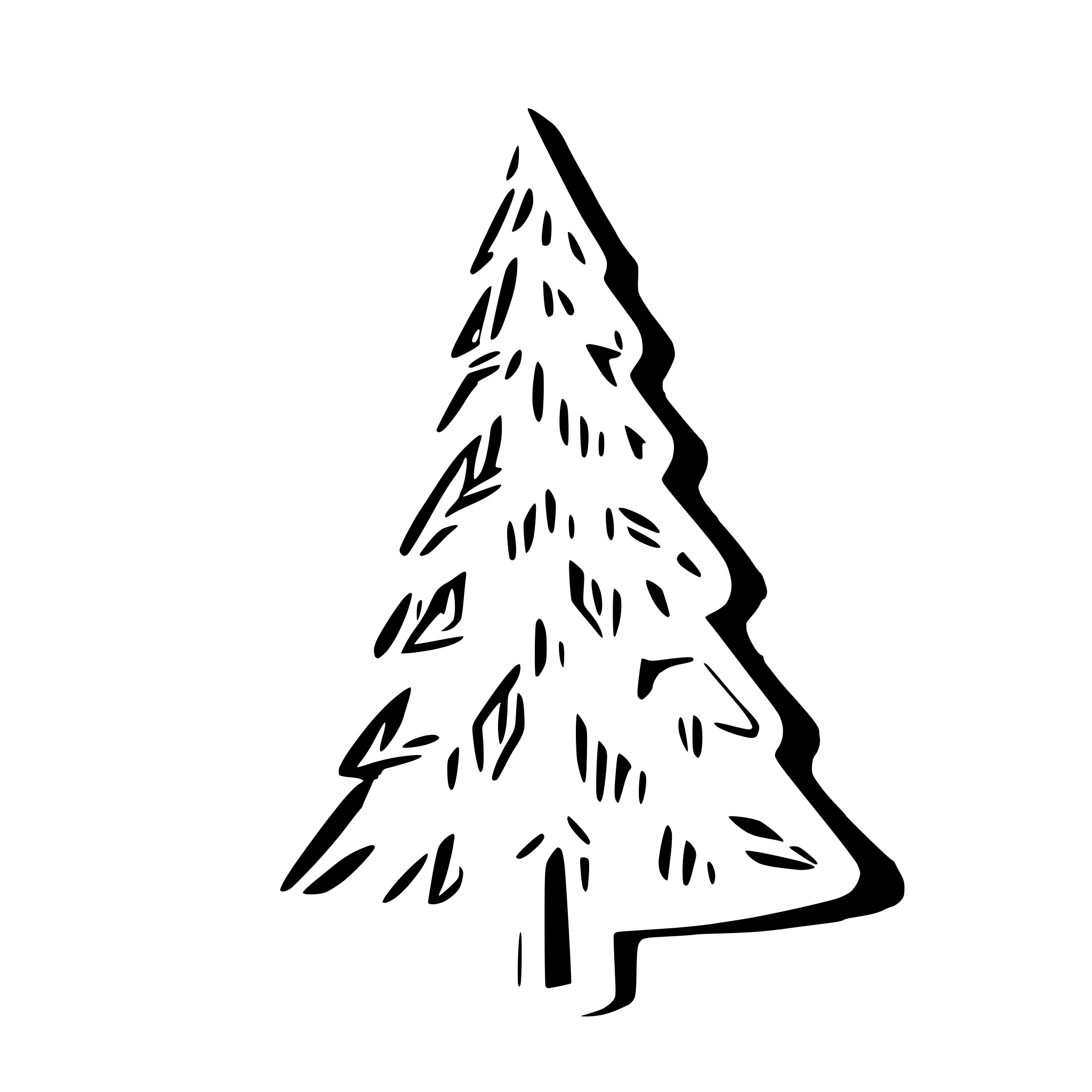 AI-generated SVG of 'Christmas tree with lights'