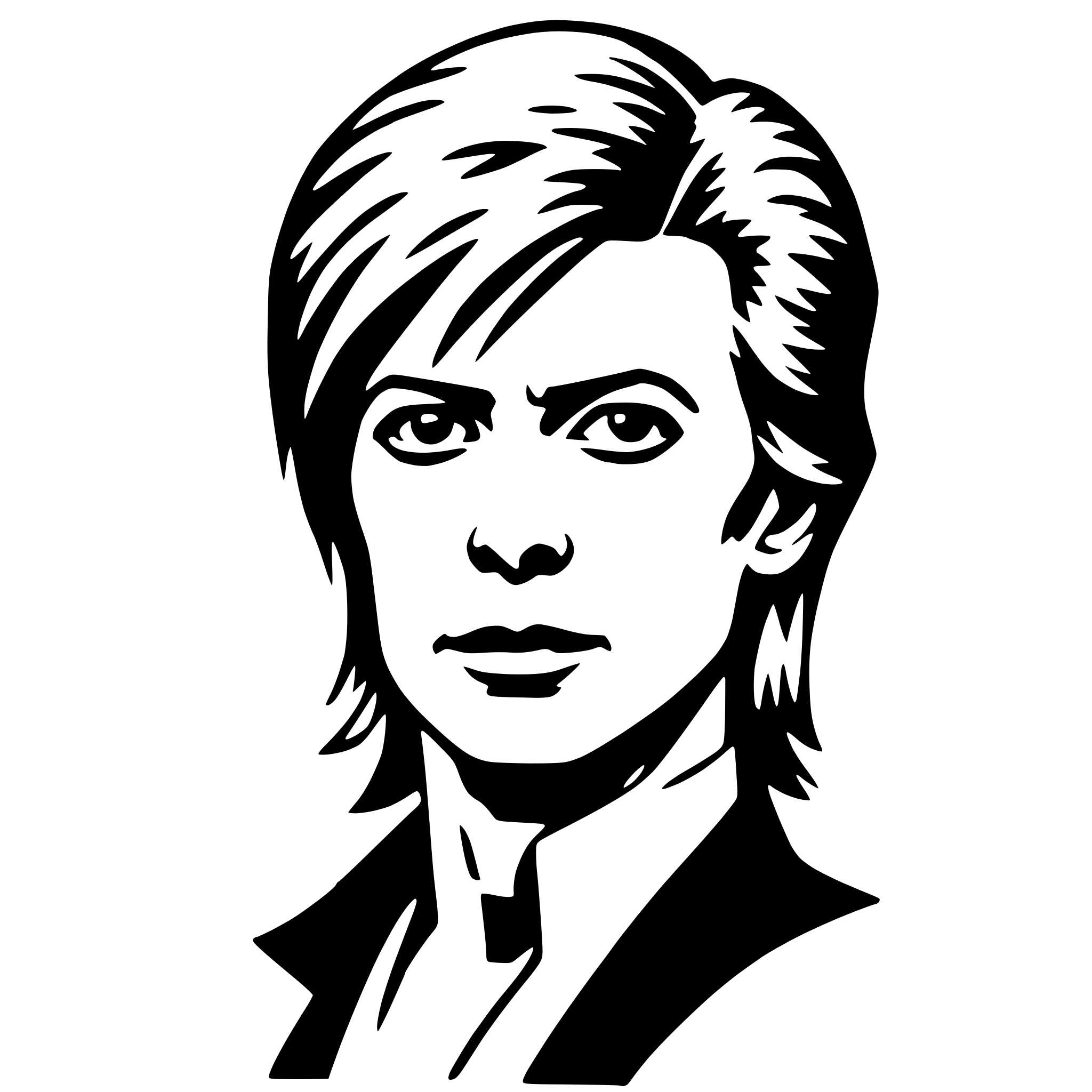 AI-generated SVG of 'david bowie'