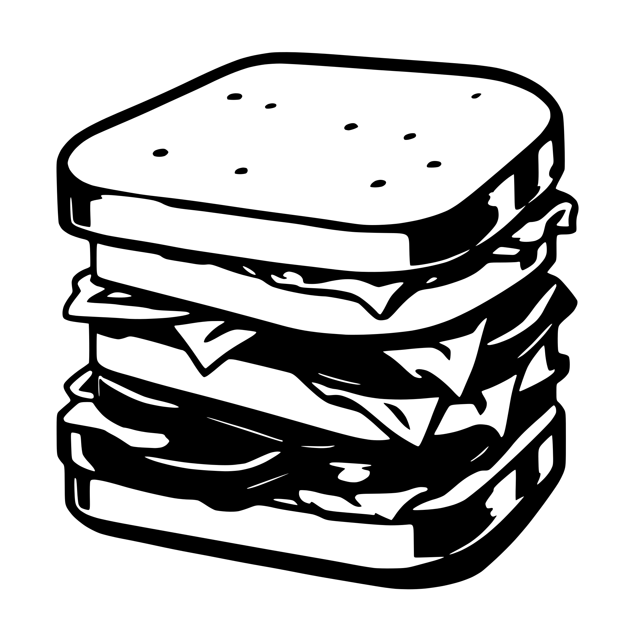 AI-generated SVG of a sandwich