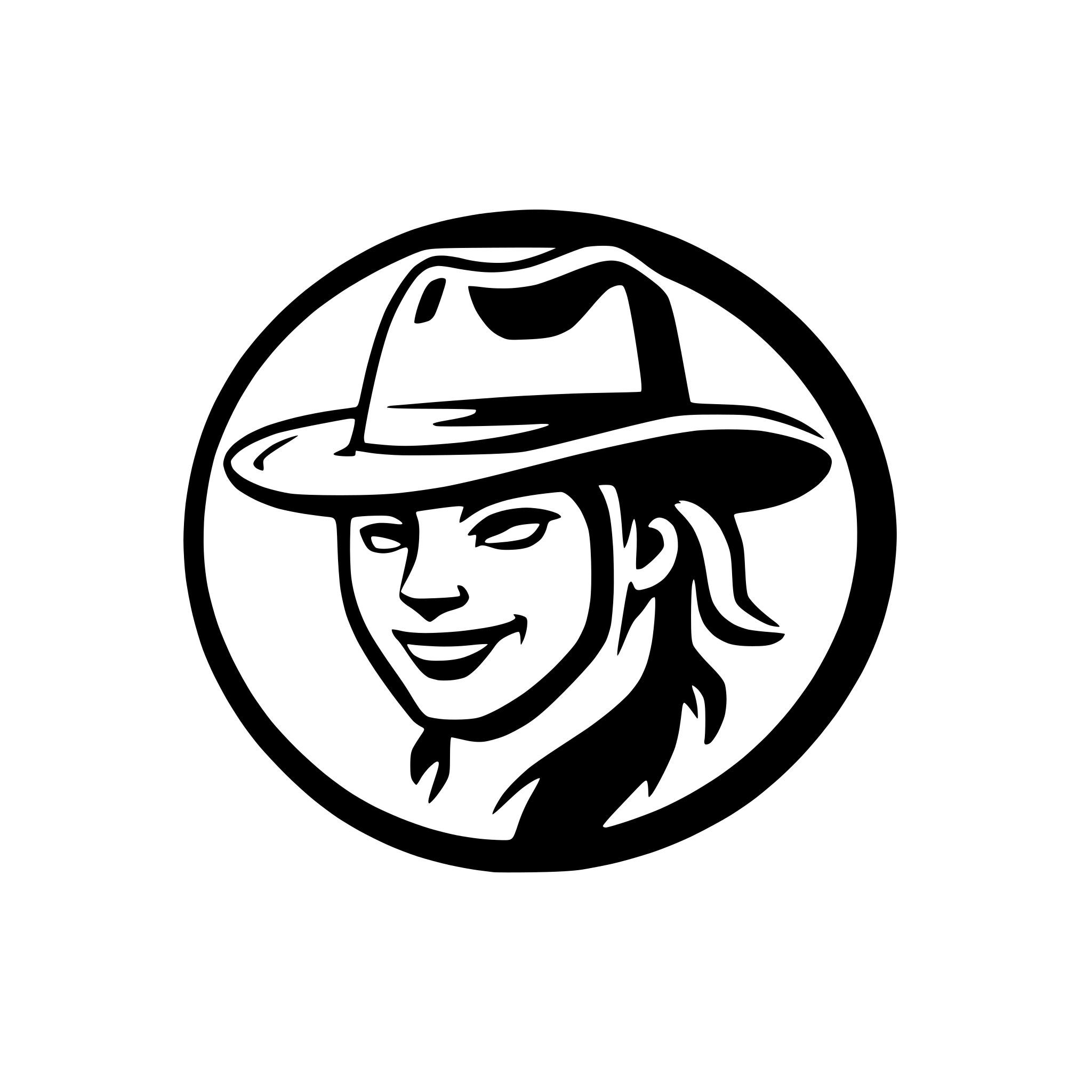 AI-generated SVG of 'cowboy logo'