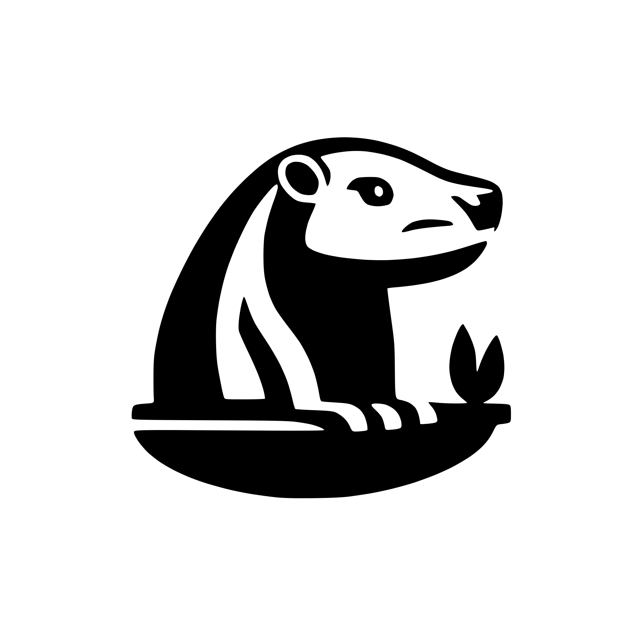 AI-generated SVG of a a beaver icon using vector shapes rather than a single continuous line. Each shape should be distinct, forming the beaver’s overall silhouette and its most recognizable features with minimal detail