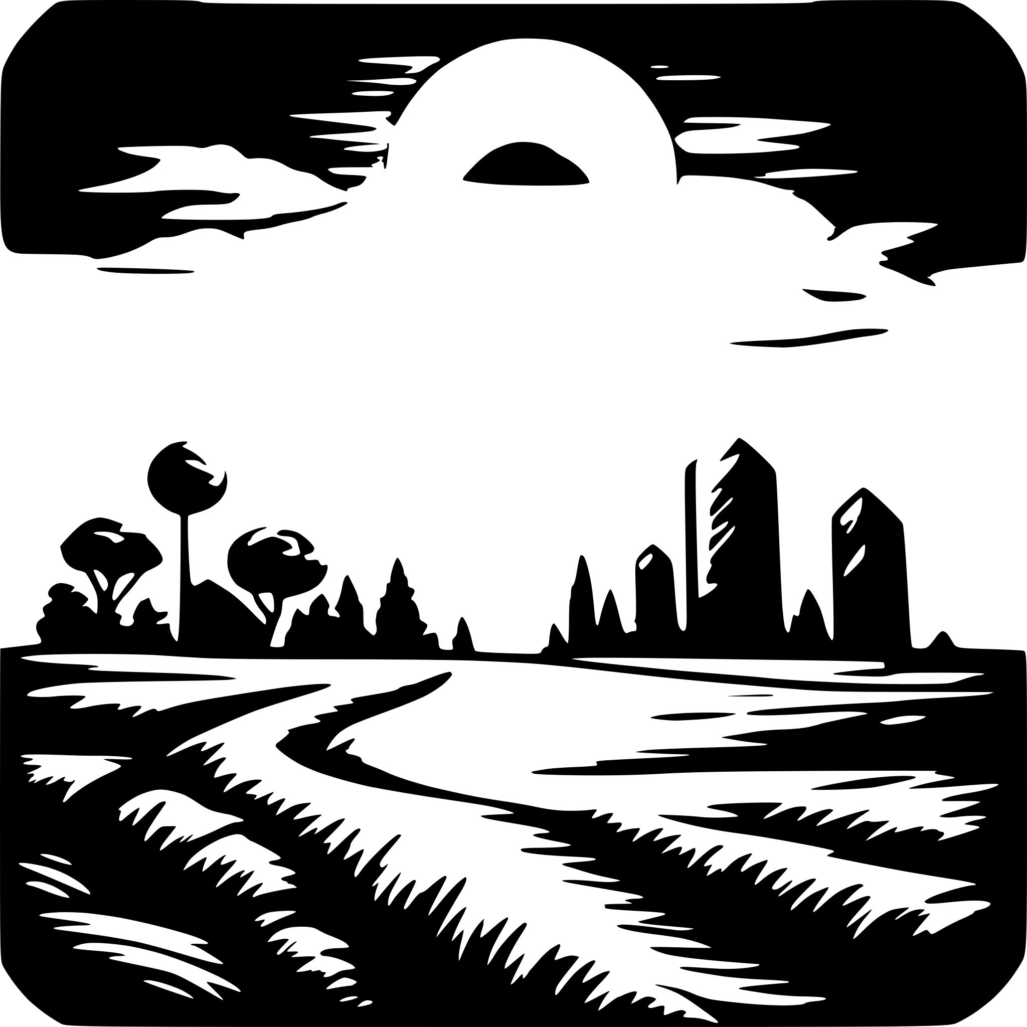 AI-generated SVG of a Sonnenaufgang