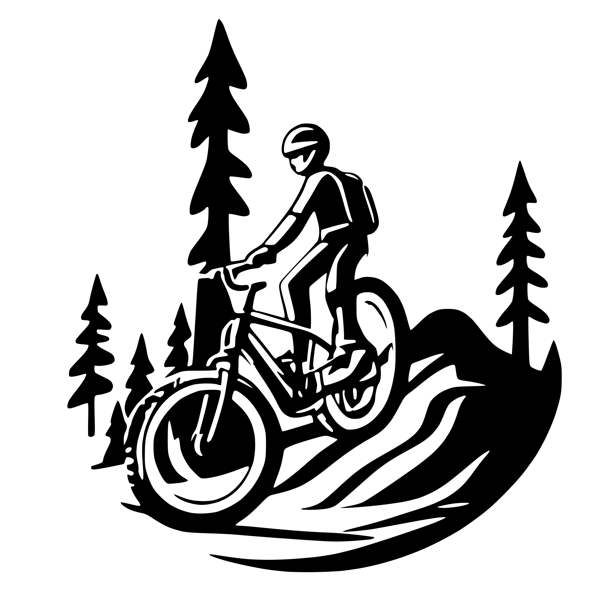 AI-generated SVG of 'mountainbike near abyss canyon'