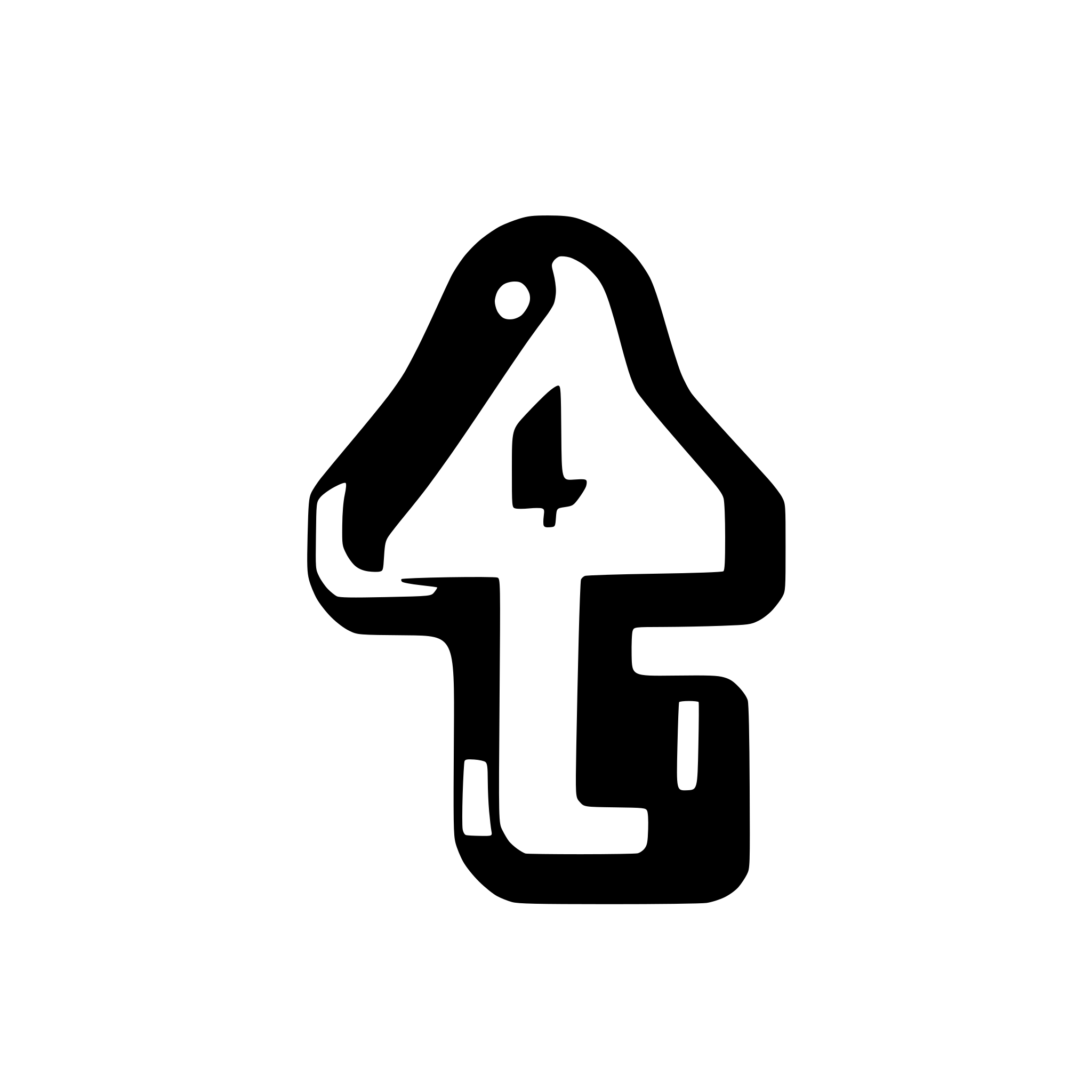 AI-generated SVG of a Key with a hole cut out in the shape of the number 4