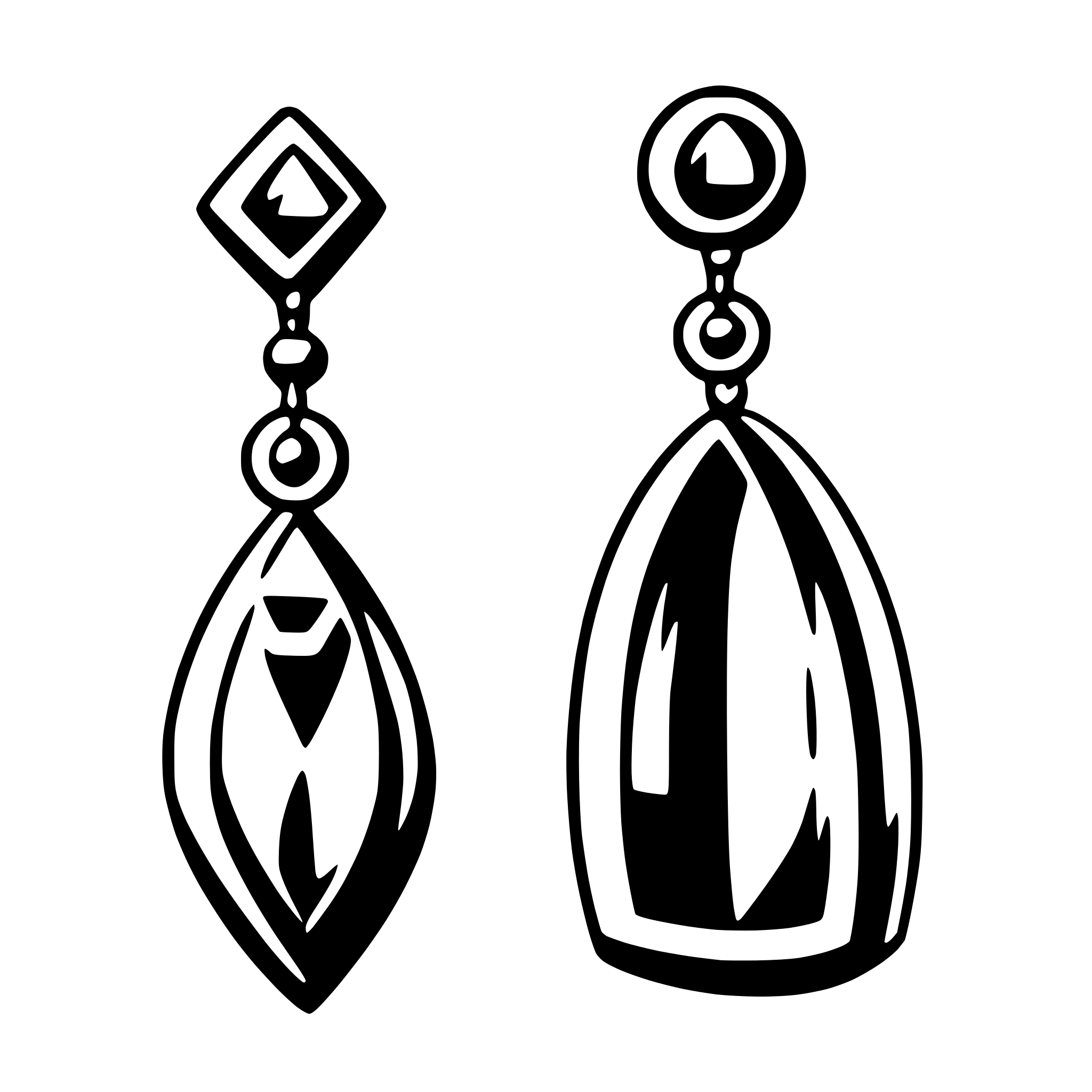AI-generated SVG of 'earrings'