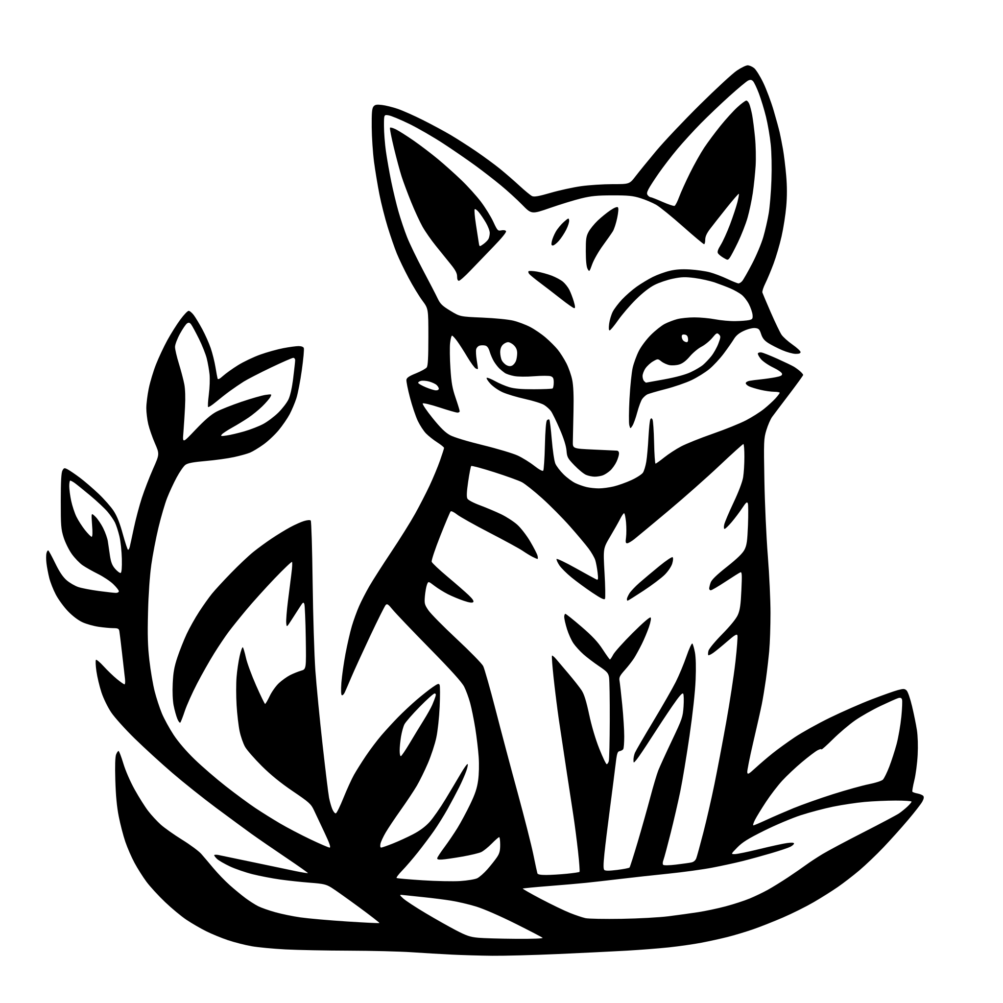 AI-generated SVG of 'make image of a fox'