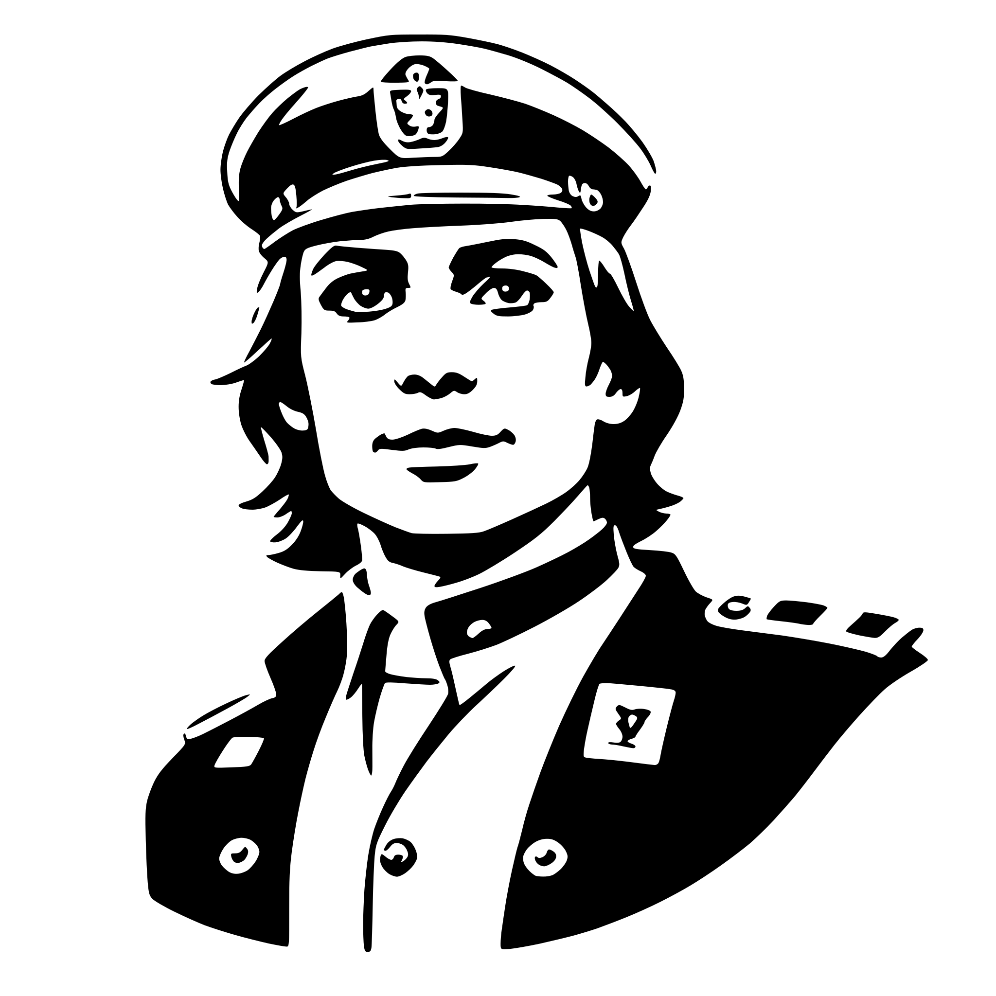 AI-generated SVG of 'customs officer'