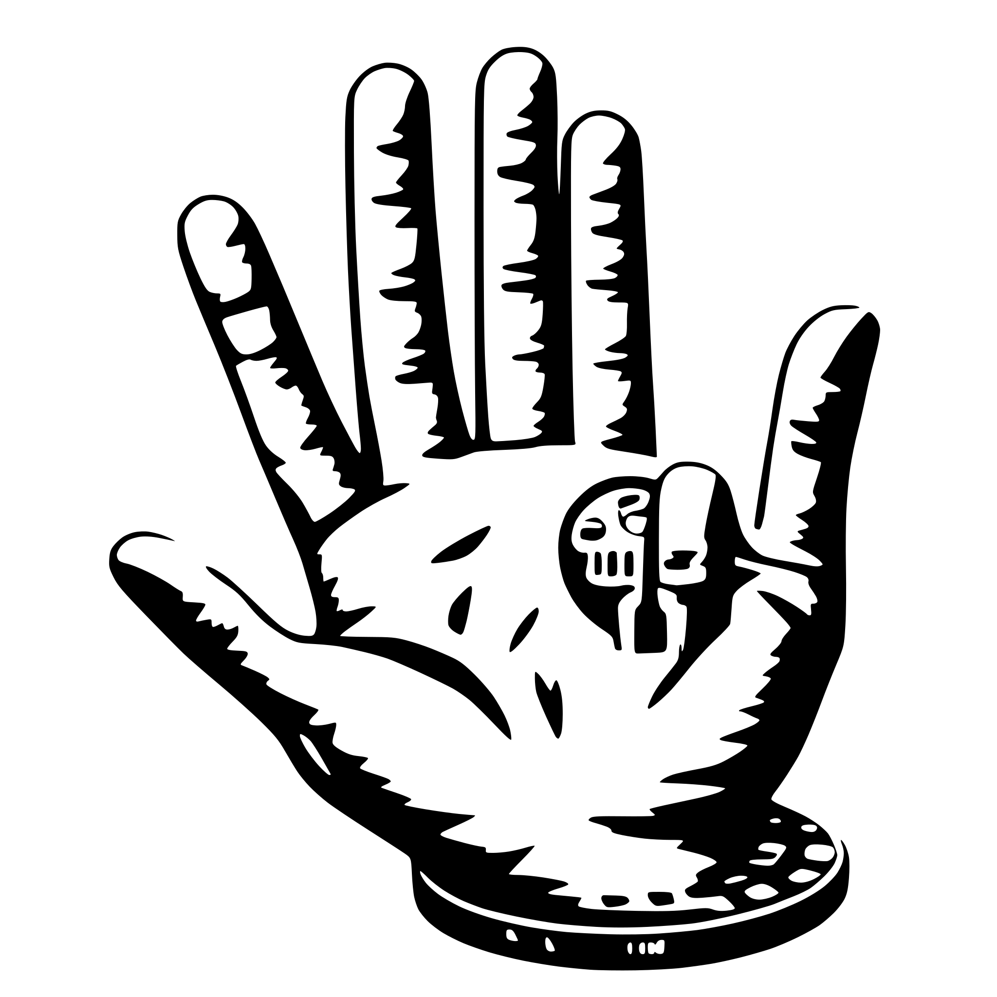 AI-generated SVG of a 1 coin with a hand with 6 fingers