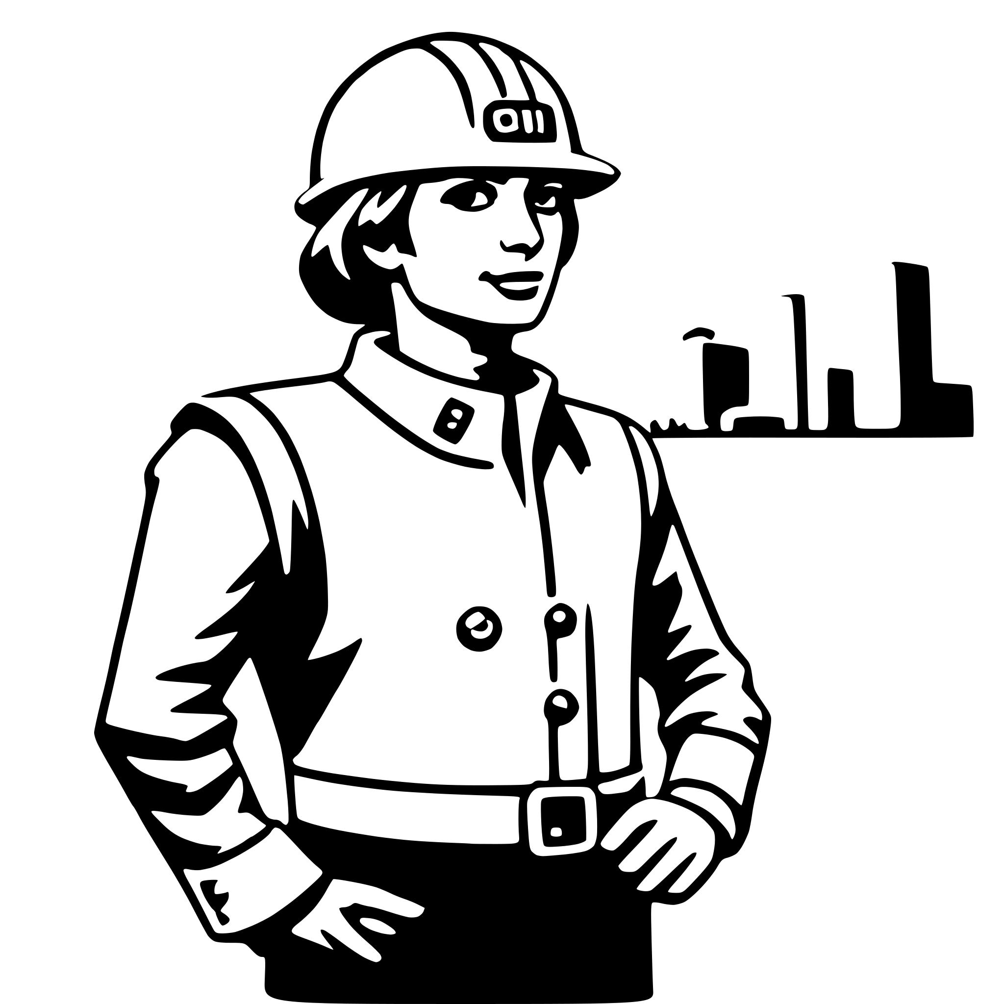 AI-generated SVG of a civil engineer
